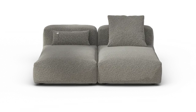 Vetsak Sofa Set 01 Medium divano modulare Pebble platino 168x115