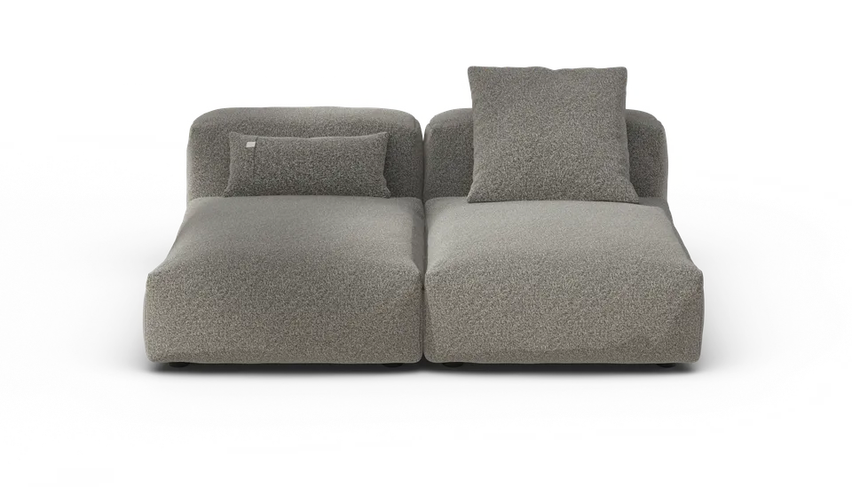 Vetsak Sofa Set 01 Medium divano modulare Pebble platino 168x115