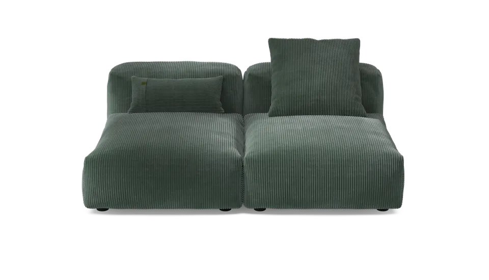 vetsak Set 01 Medium divano modulare 3 posti hunter cord velour