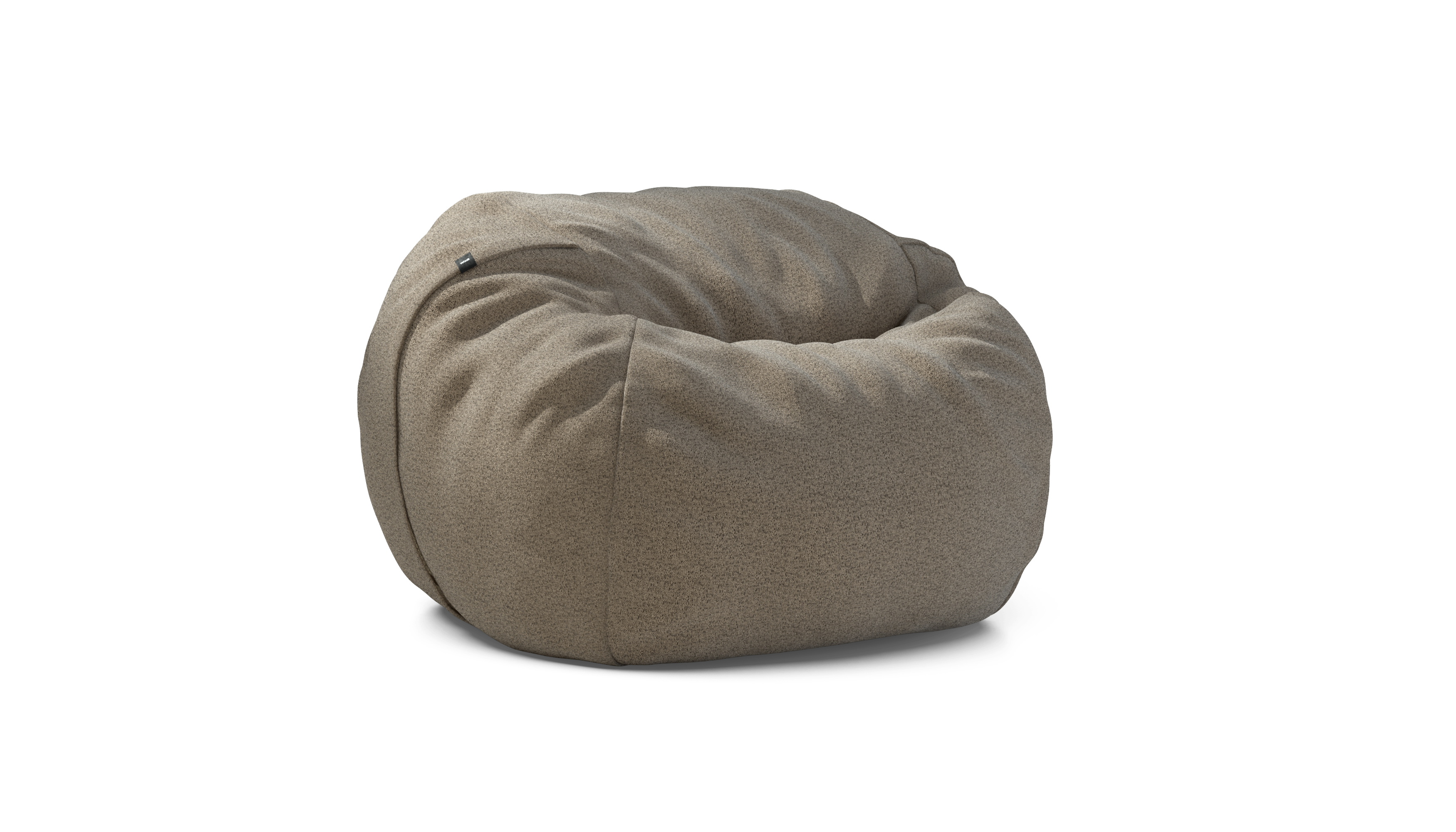 vetsak Medium pouf Loop Loop taupe sfoderabile