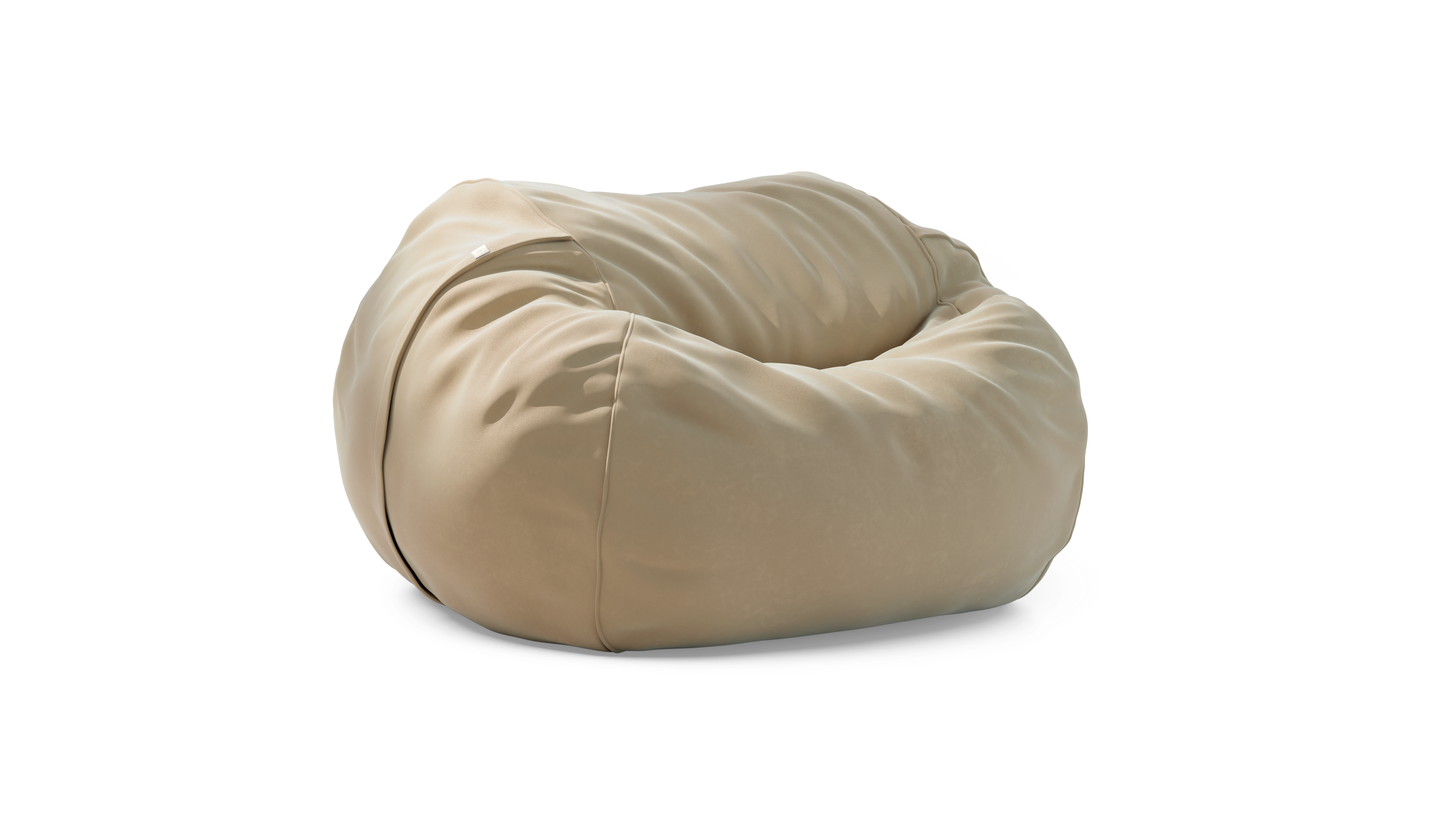 vetsak Beanbag Large fodera pouf Suave crema sfoderabile