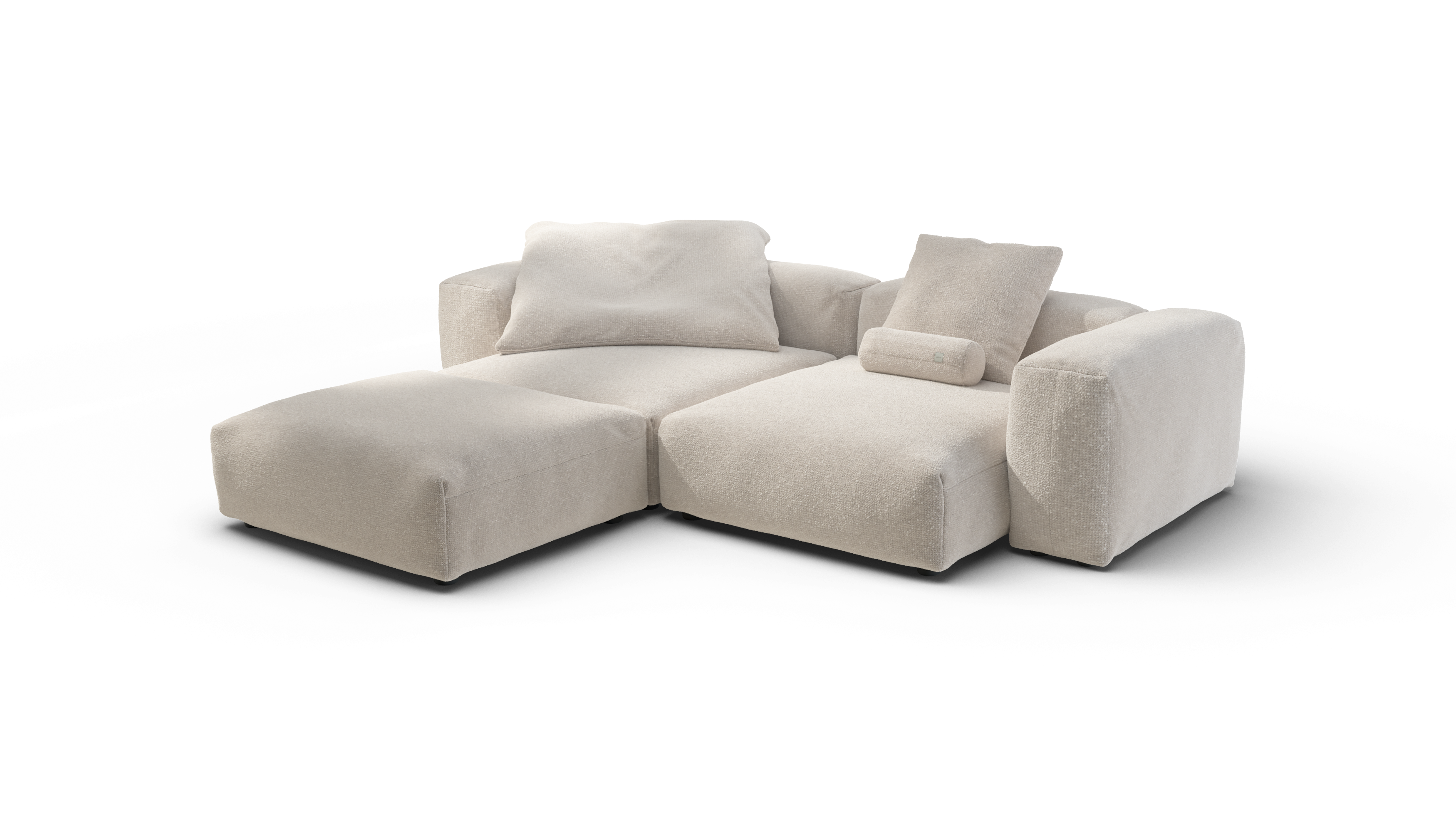 vetsak Sofa Set 03 divano modulare crema in nub 272x220