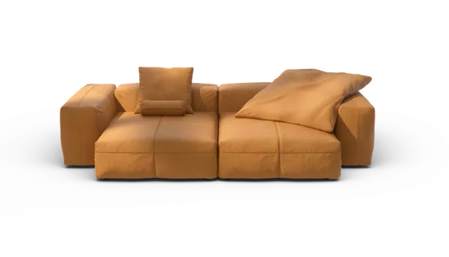 vetsak Sofa Set 02 XL divano pelle marrone 3,5 posti