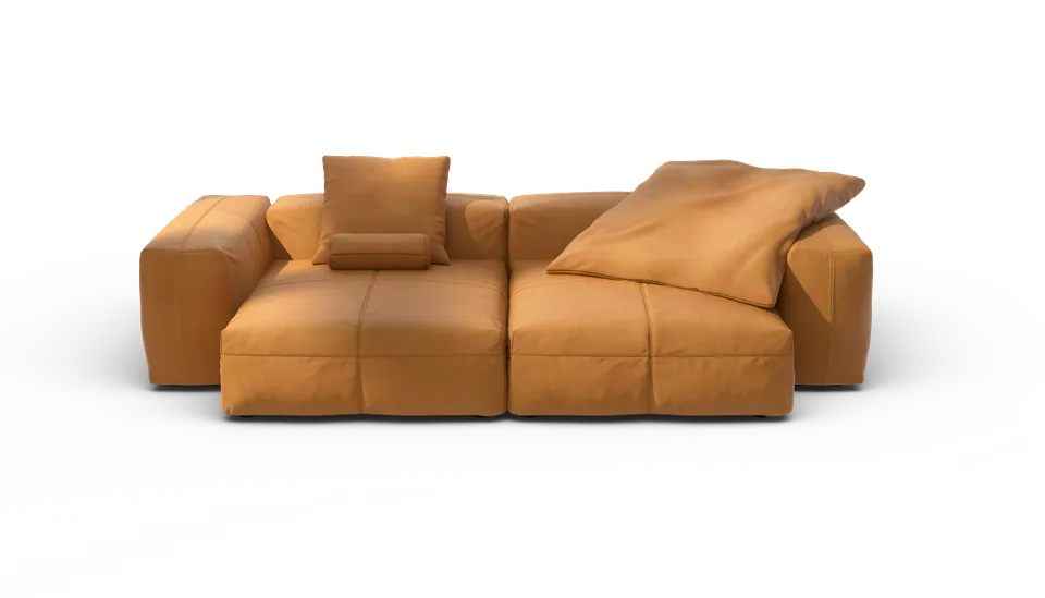 vetsak Sofa Set 02 XL divano pelle marrone 3,5 posti