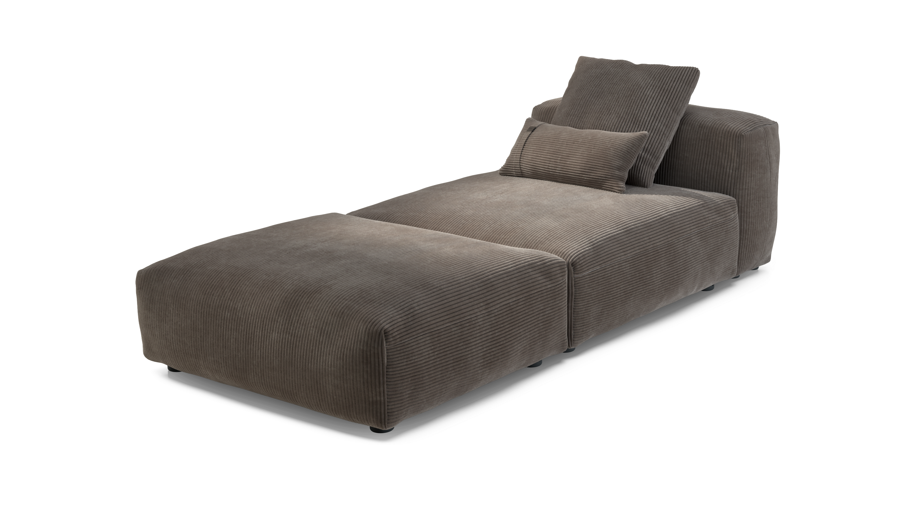 vetsak Sofa Set 07 chaise longue 2 posti Mocha Velour