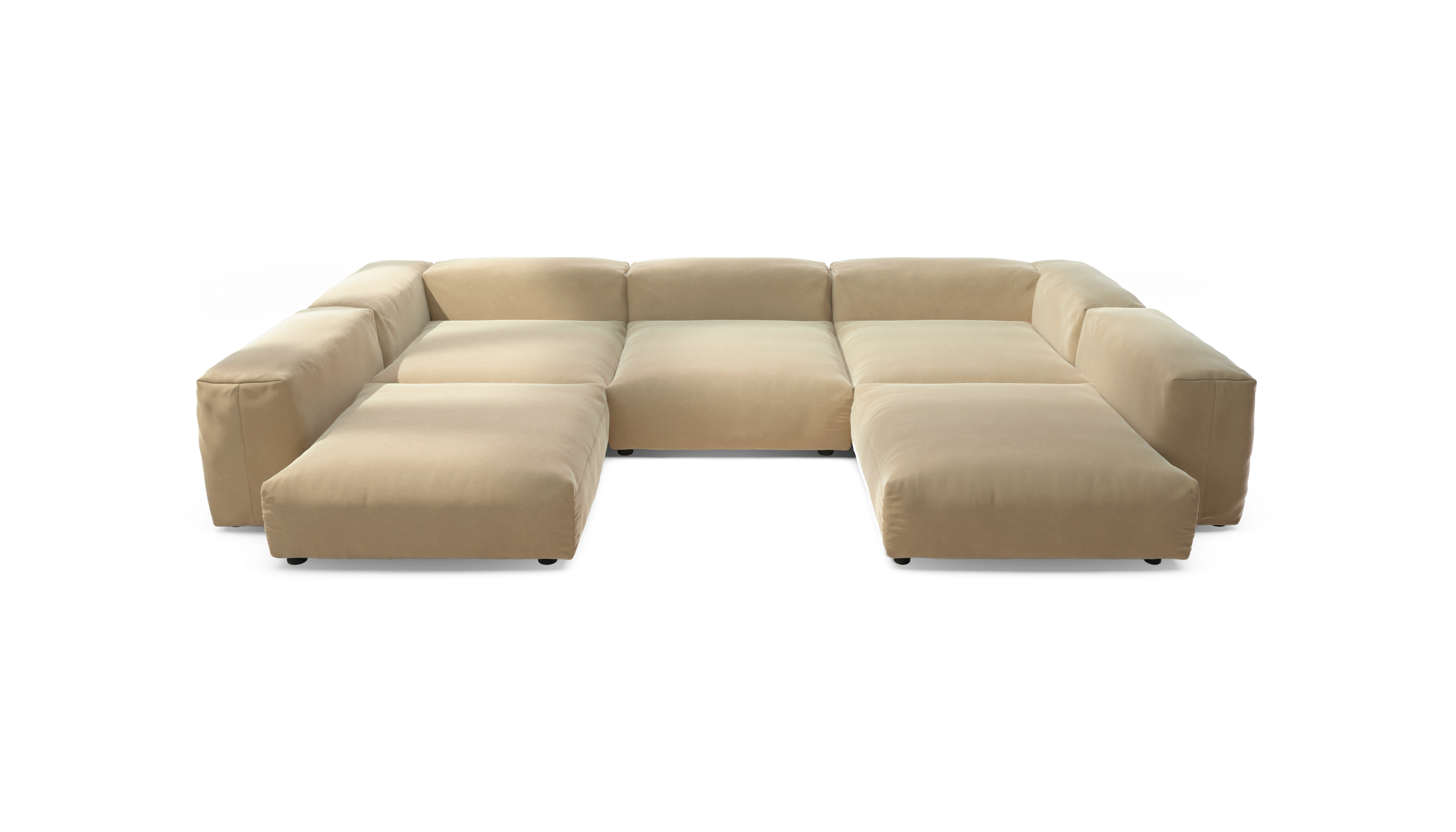 Vetsak Sofa Set 06 divano modulare crema suave 7 posti