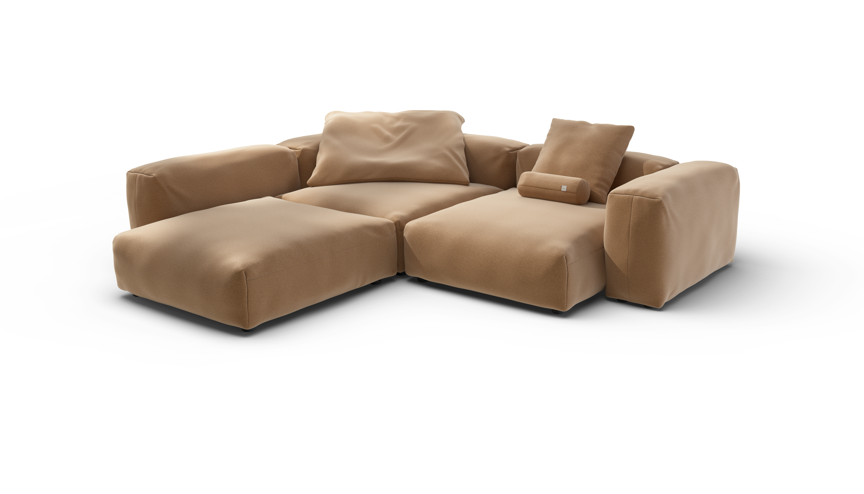vetsak Pique Sofa Set 05 divano angolare wheat 5 posti