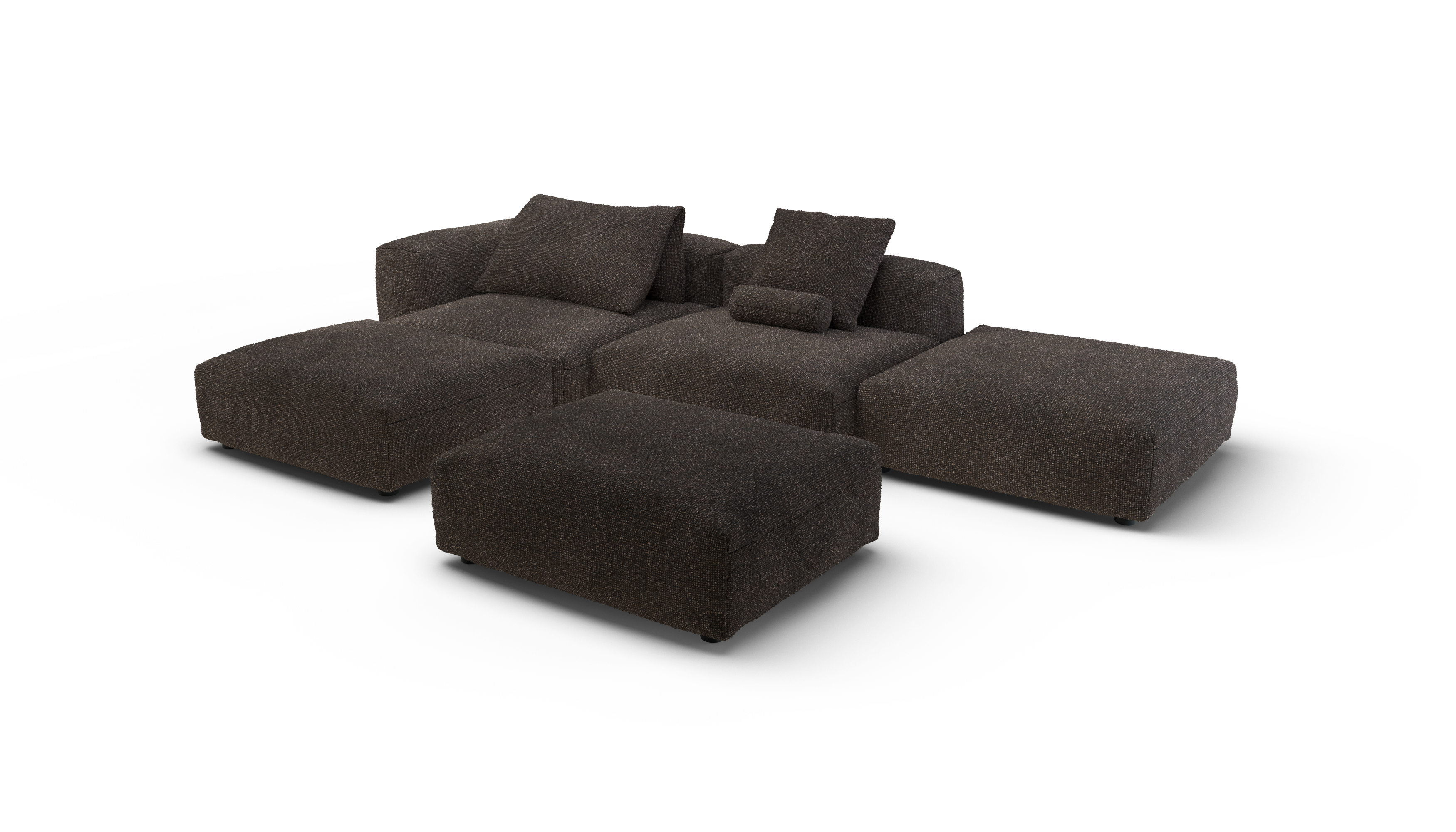 Vetsak Sofa Set 09 The Island divano Nub Walnut 346x241