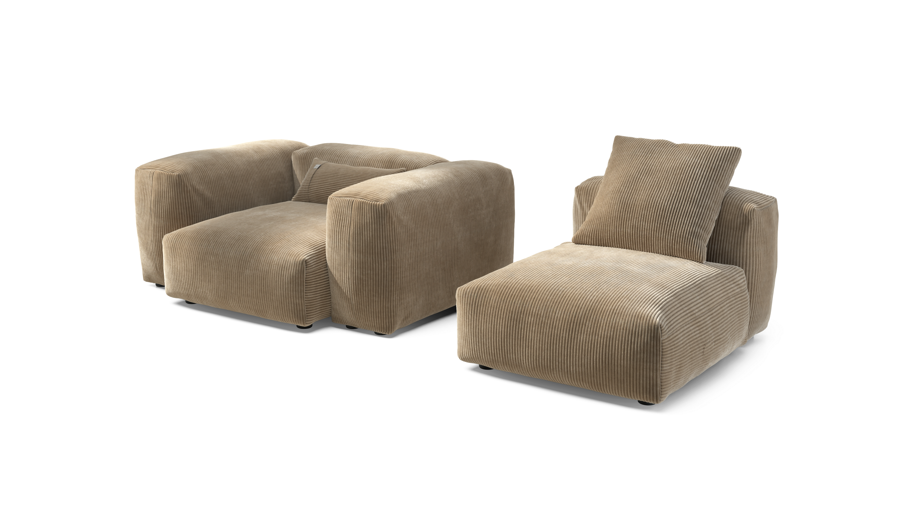 vetsak Sofa Set 02 Medium divano modulare Sand 230x115