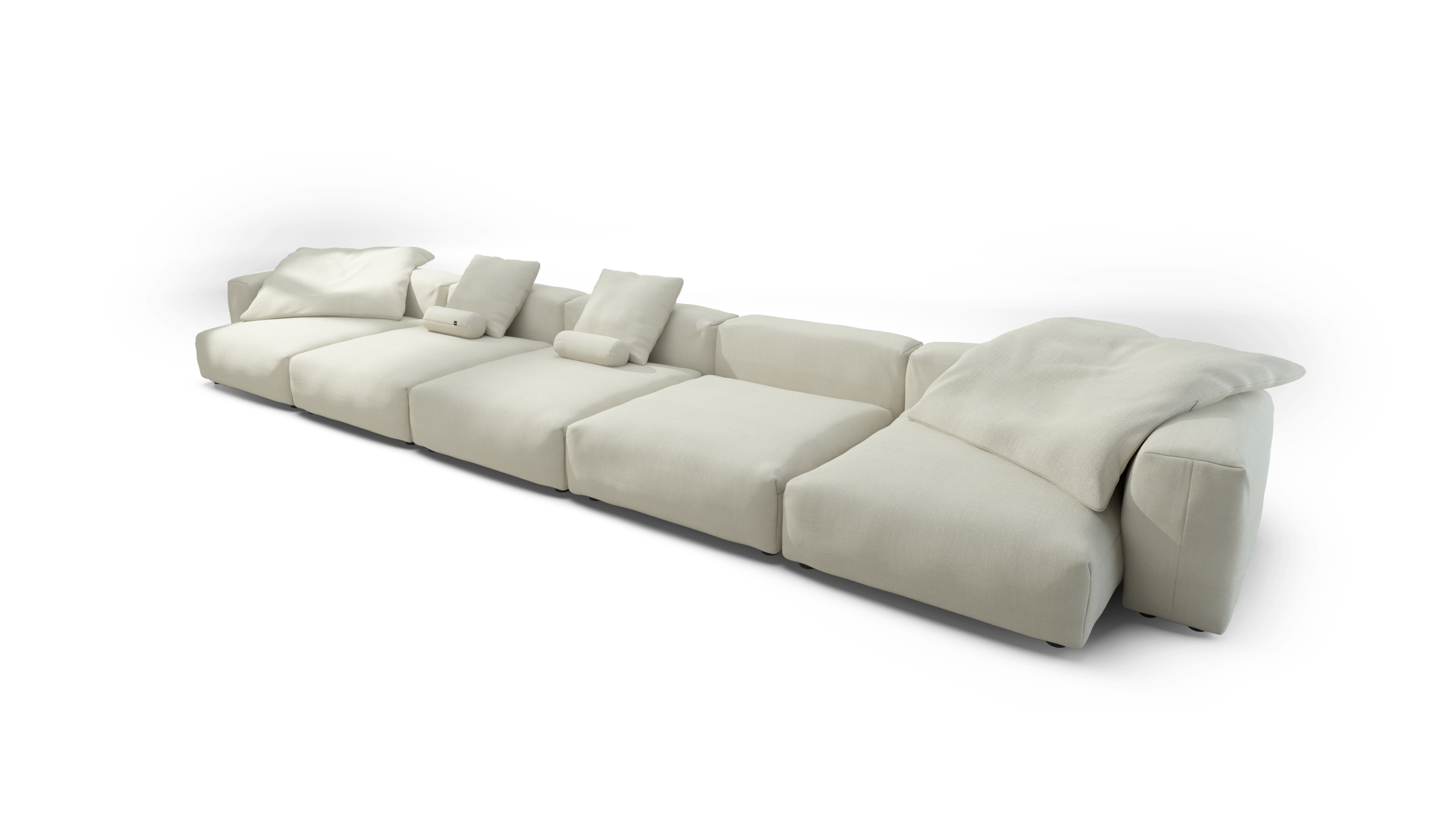 vetsak Sofa Set 06 divano modulare a U Pique Creme 377x241