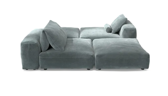 vetsak Sofa Set 08 Daybed divano modulare Cord Mint 6 posti