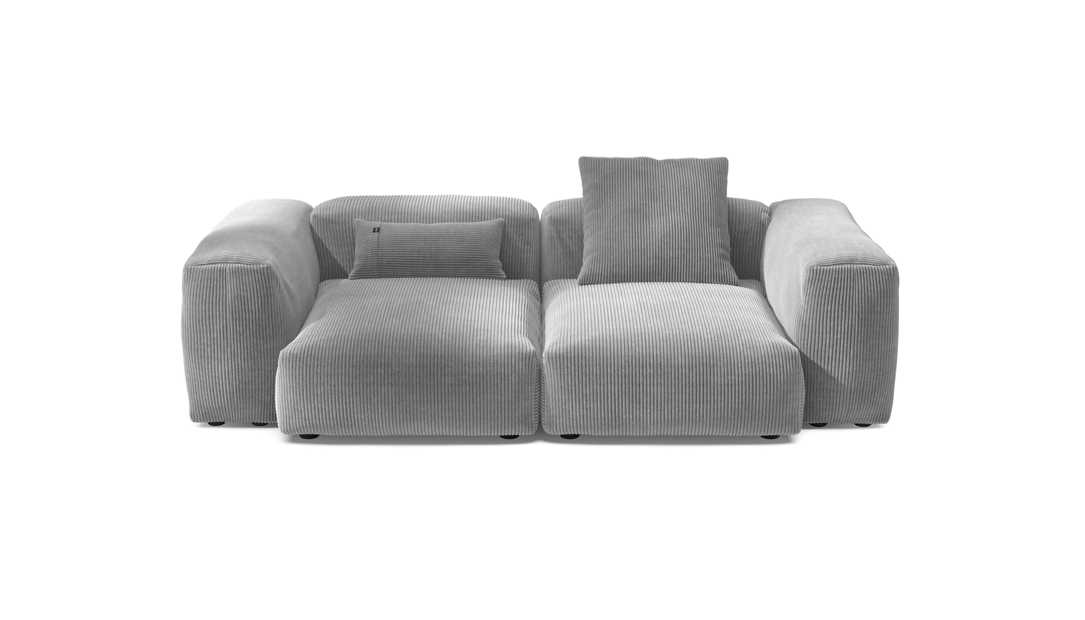 vetsak Sofa Set 02 M divano modulare velluto grigio 230x115