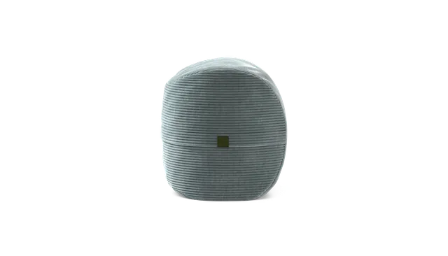 vetsak Footsak pouf menta in velluto a coste