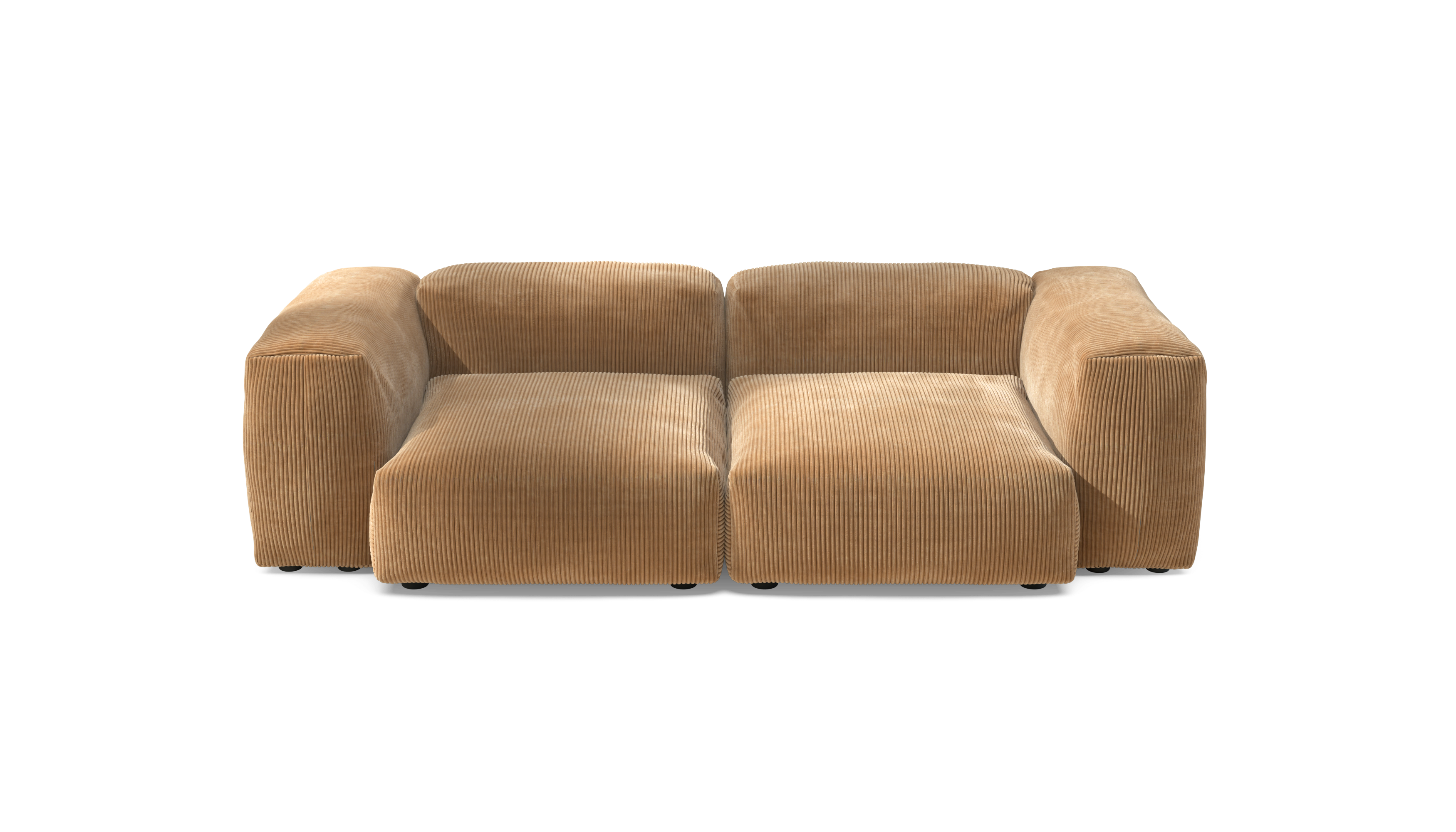 vetsak Sofa Set 02 Medium divano modulare velluto cammello
