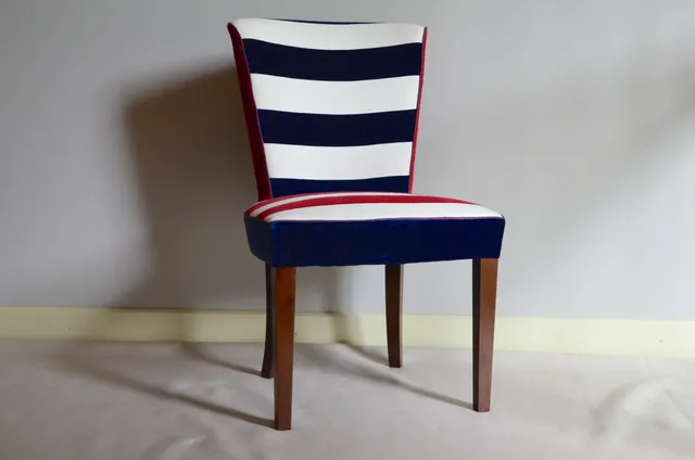 Ravasi Marinaretta poltroncina velluto blu rosso 60 cm