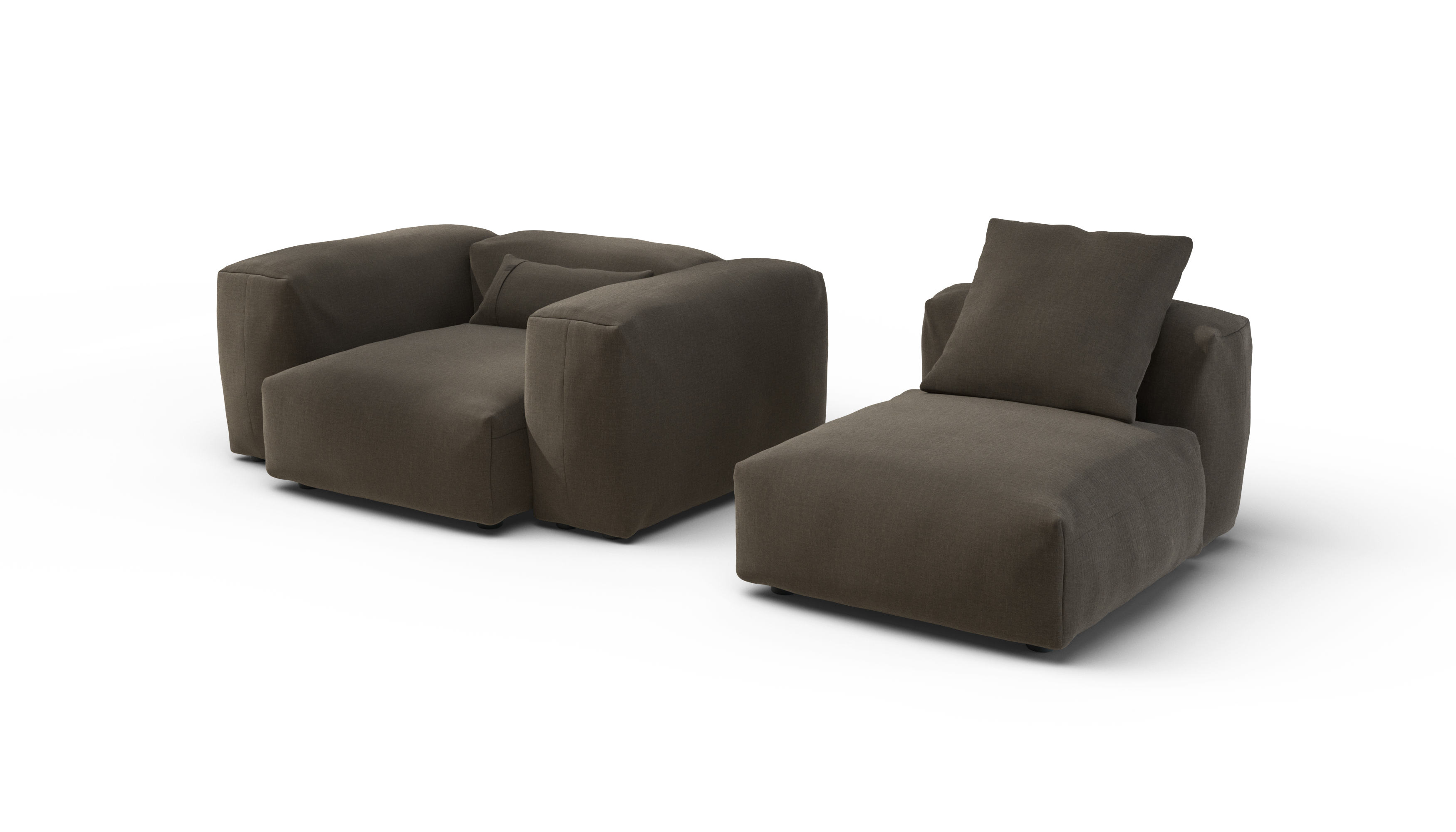 vetsak Sofa Set 02 Medium divano modulare breeze marrone 230x115
