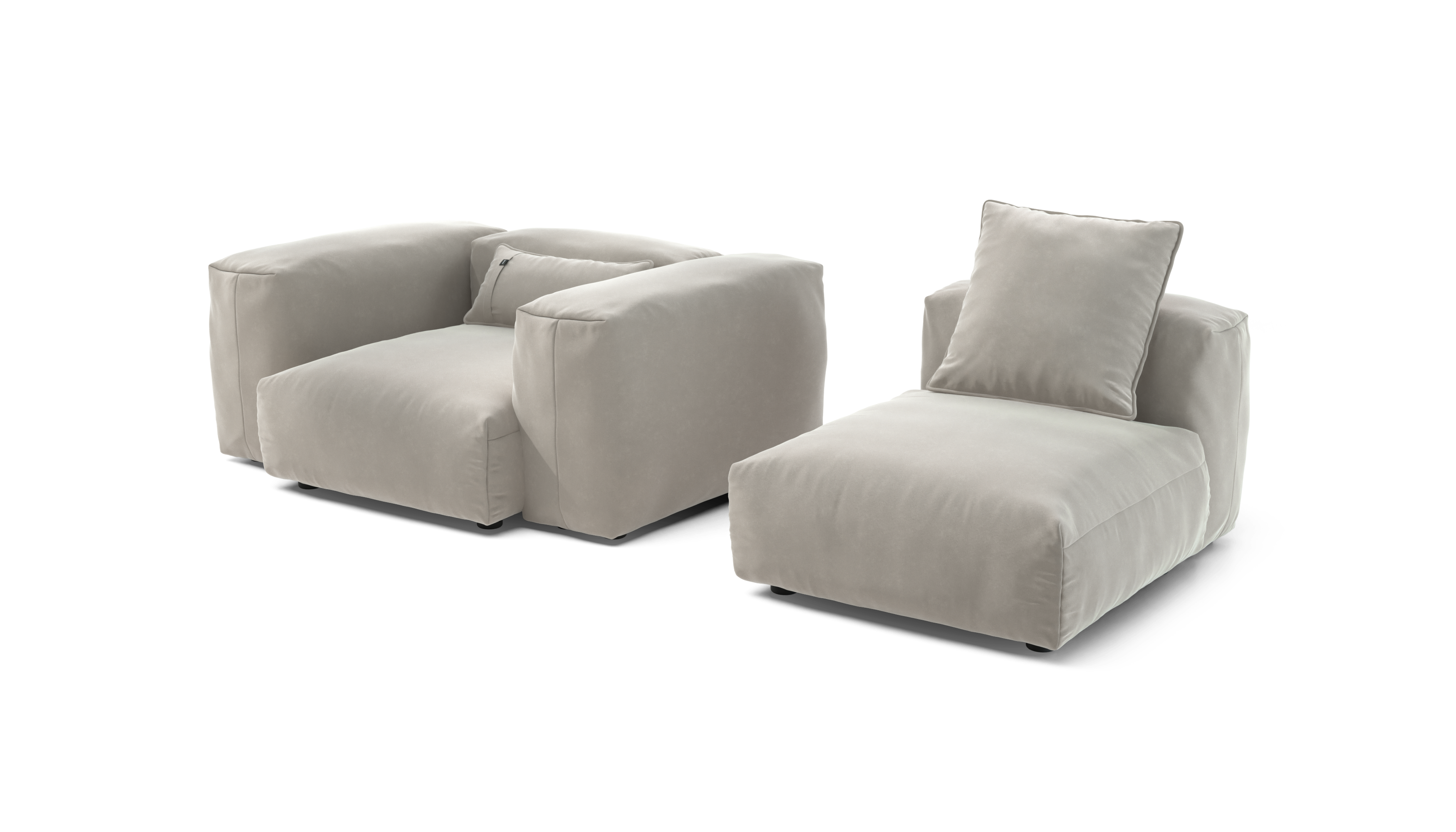 vetsak Sofa Set 02 Medium divano Suave Clay 230x115
