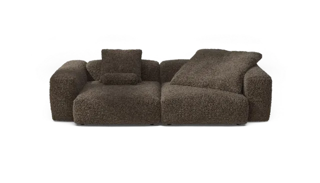 vetsak Sofa Set 02 Large divano modulare Doodle Cacao 3,5 posti