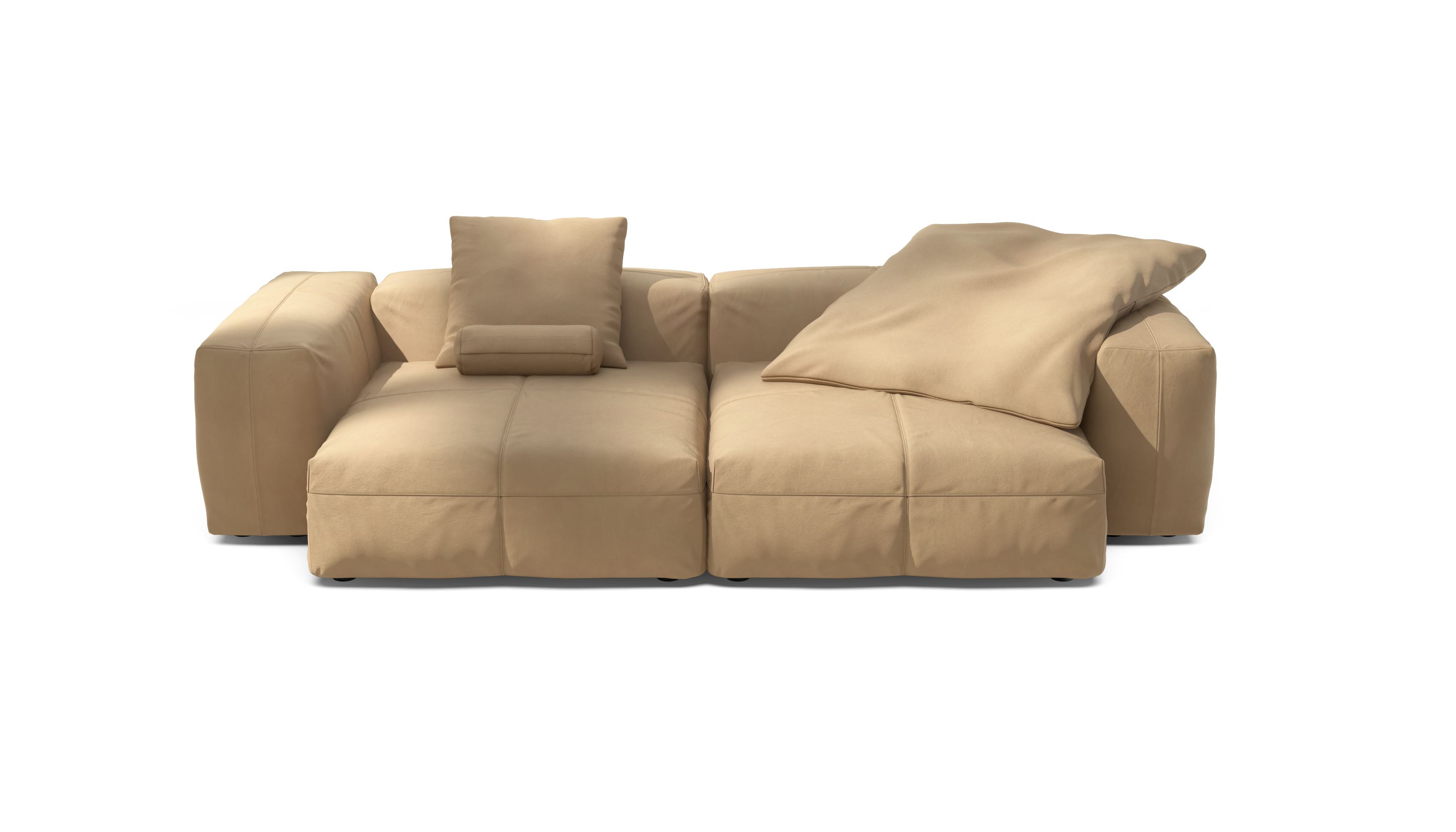 vetsak Sofa Set 02 XLarge divano beige in pelle