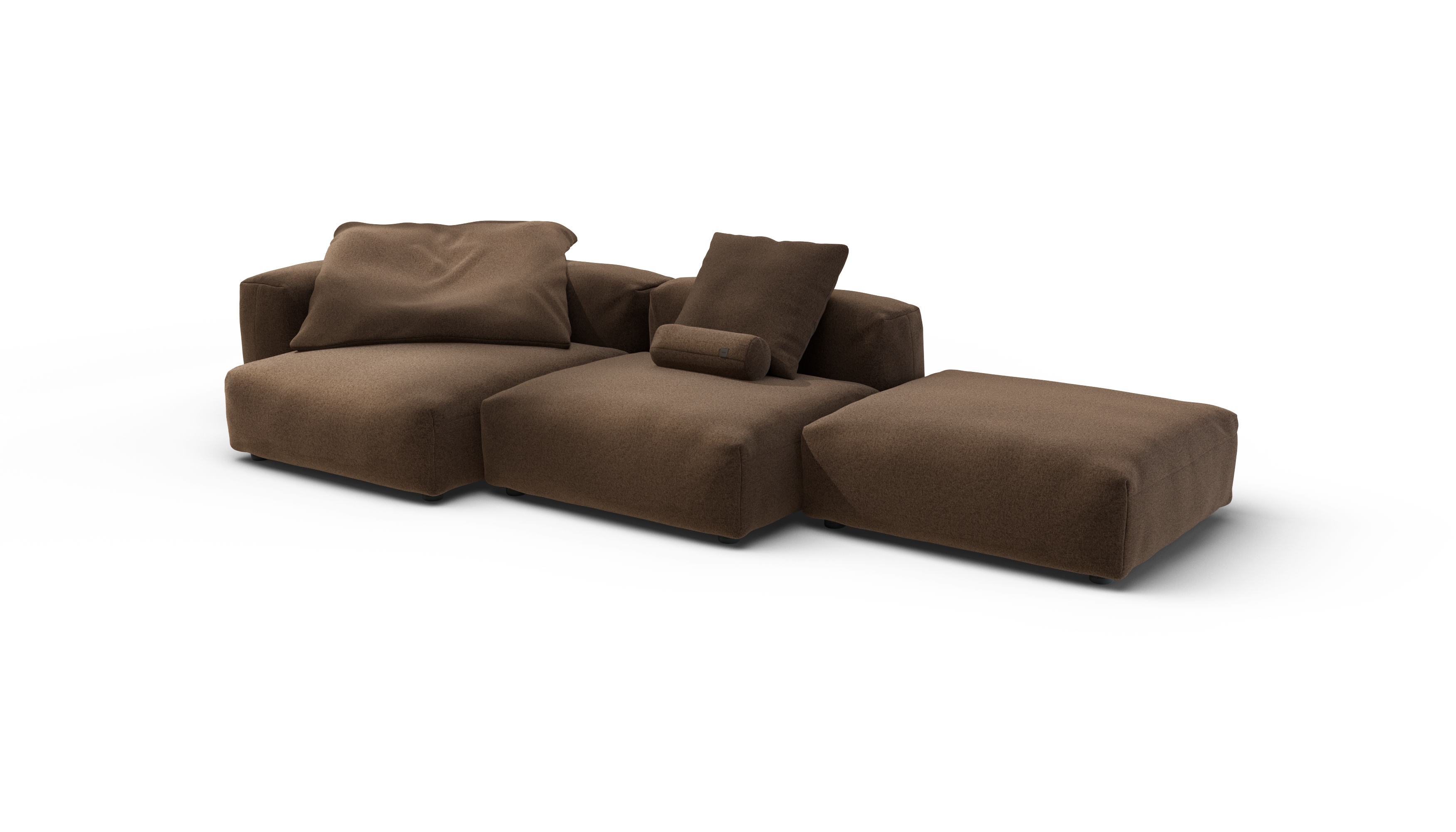 vetsak Sofa Set 04 divano modulare Pebble Umber 5 posti