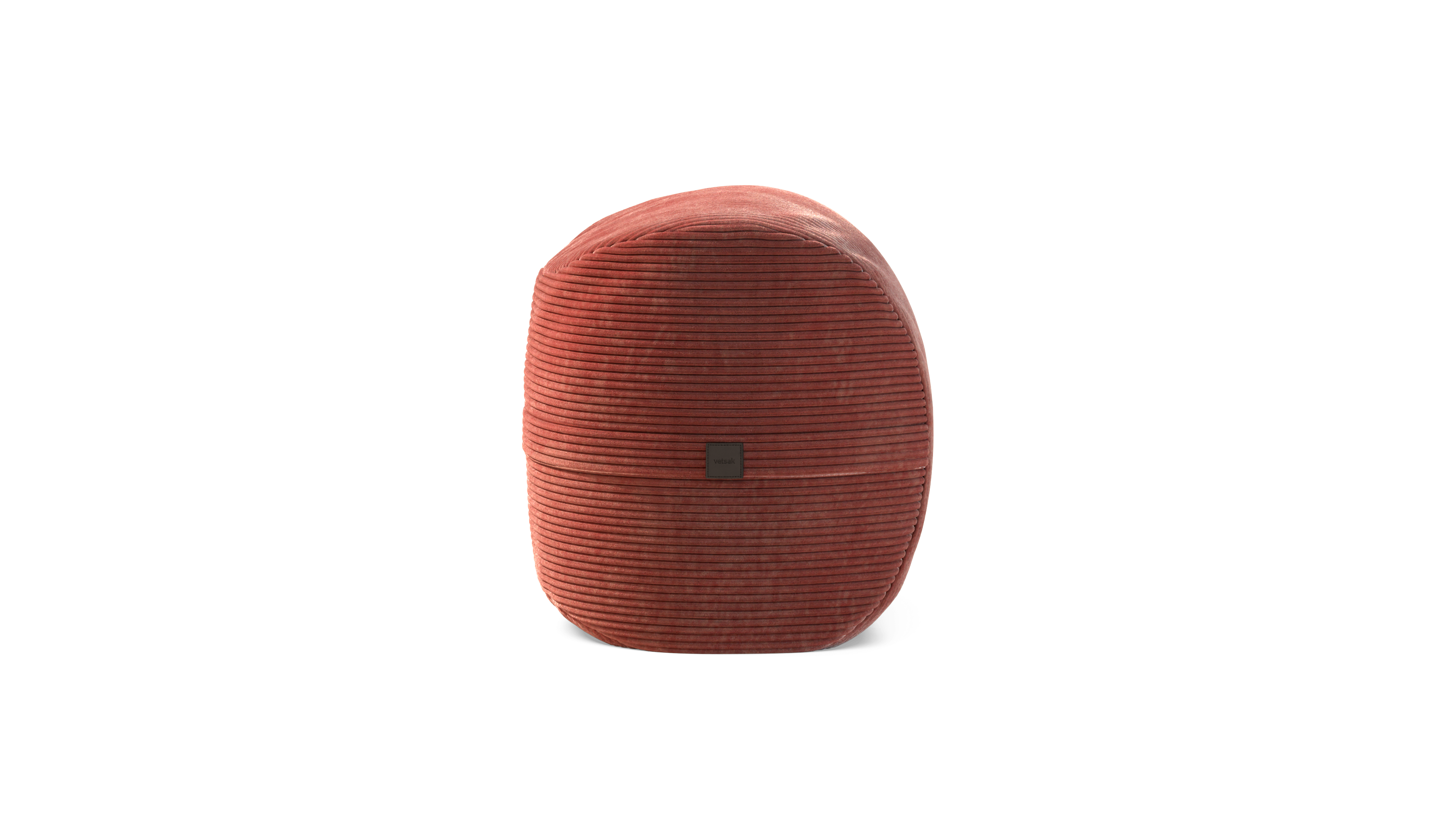 vetsak Footsak poggiapiedi pouf cord velour brick uso quotidiano