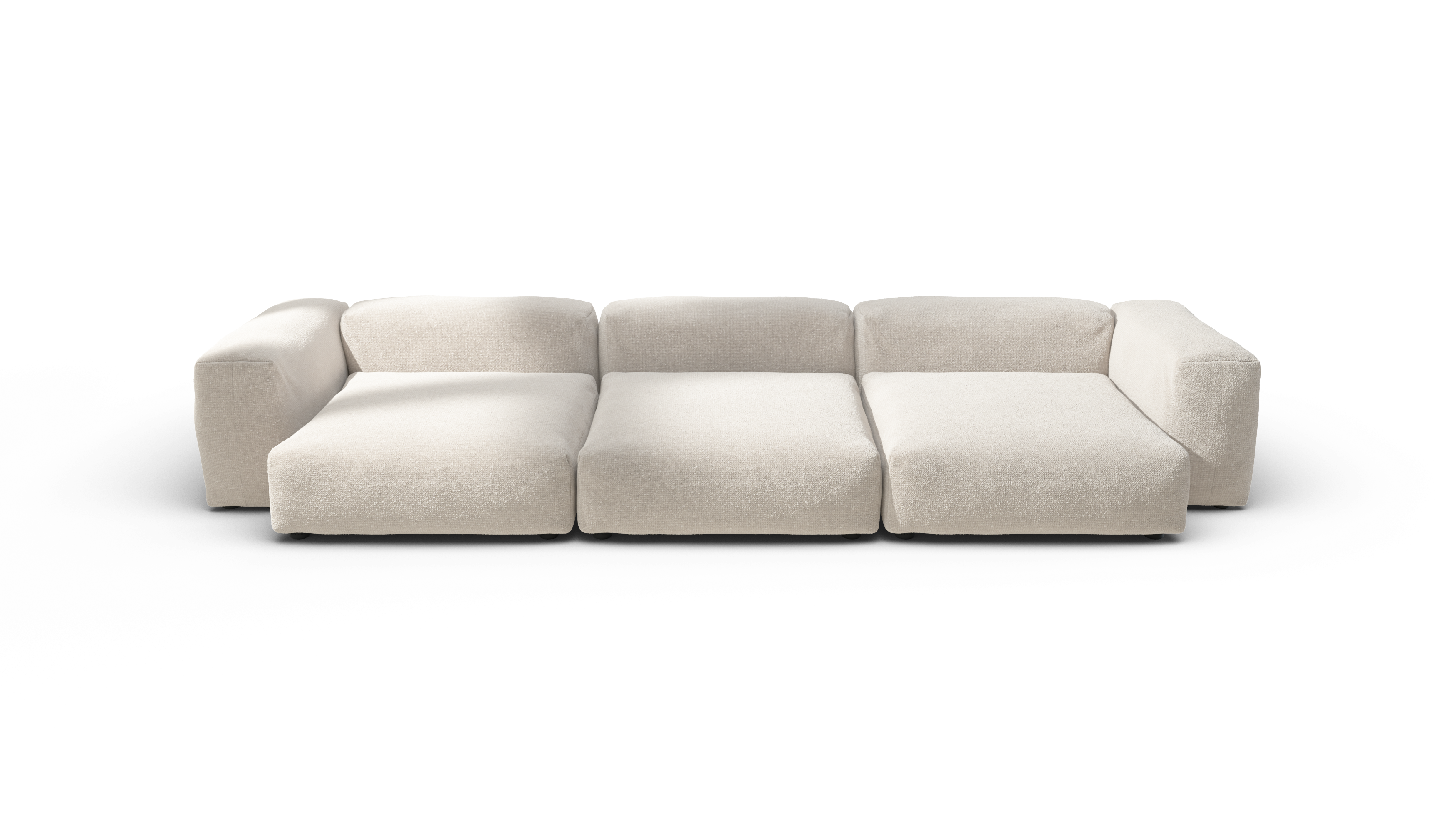 vetsak Sofa Set 05 divano componibile crema nub 377x136