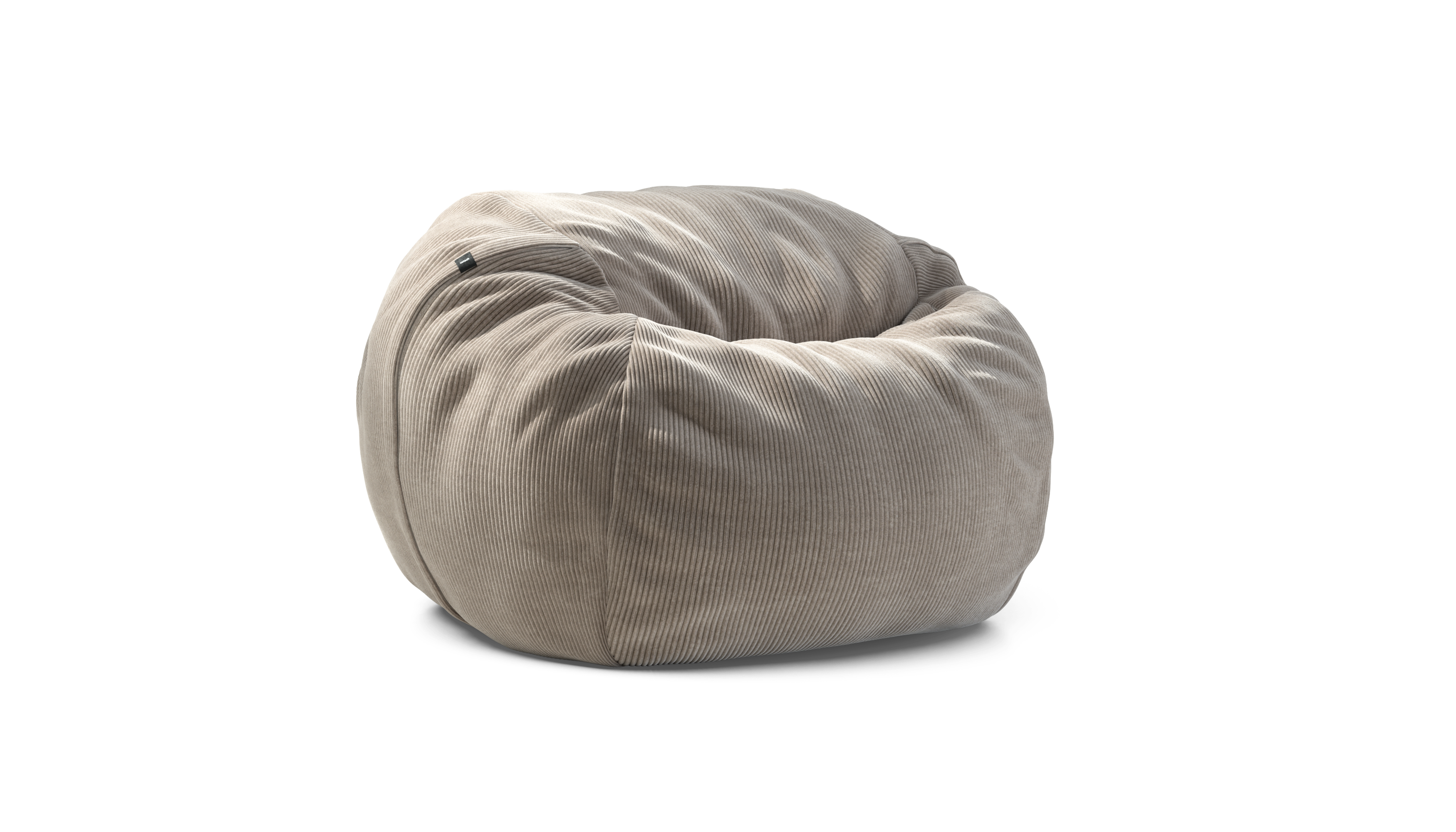 vetsak Pouf Medium pouf platino cord velour