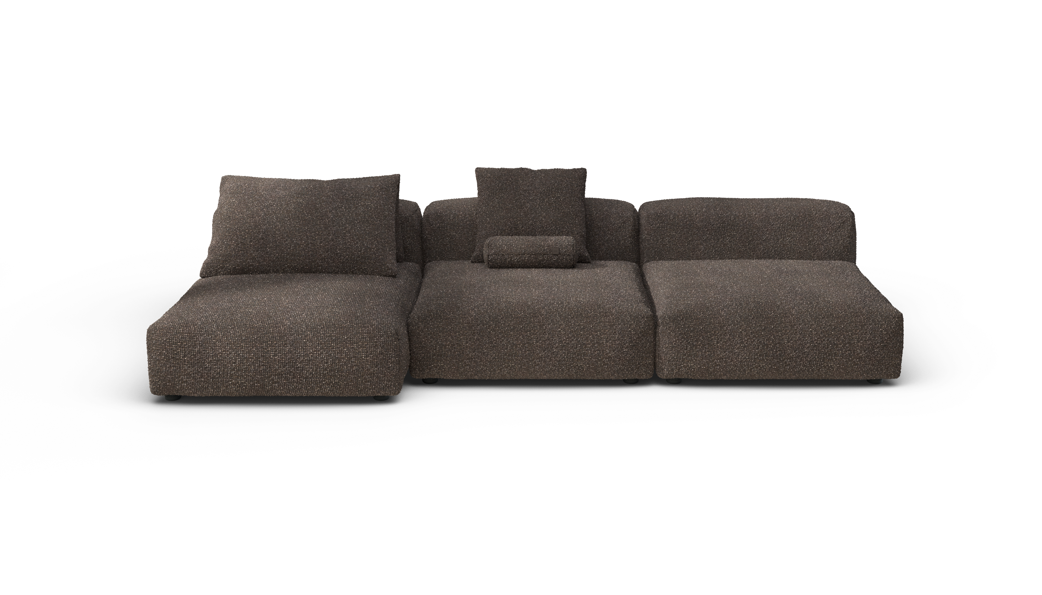 vetsak Sofa Set 04 divano modulare Nub Walnut 5 posti