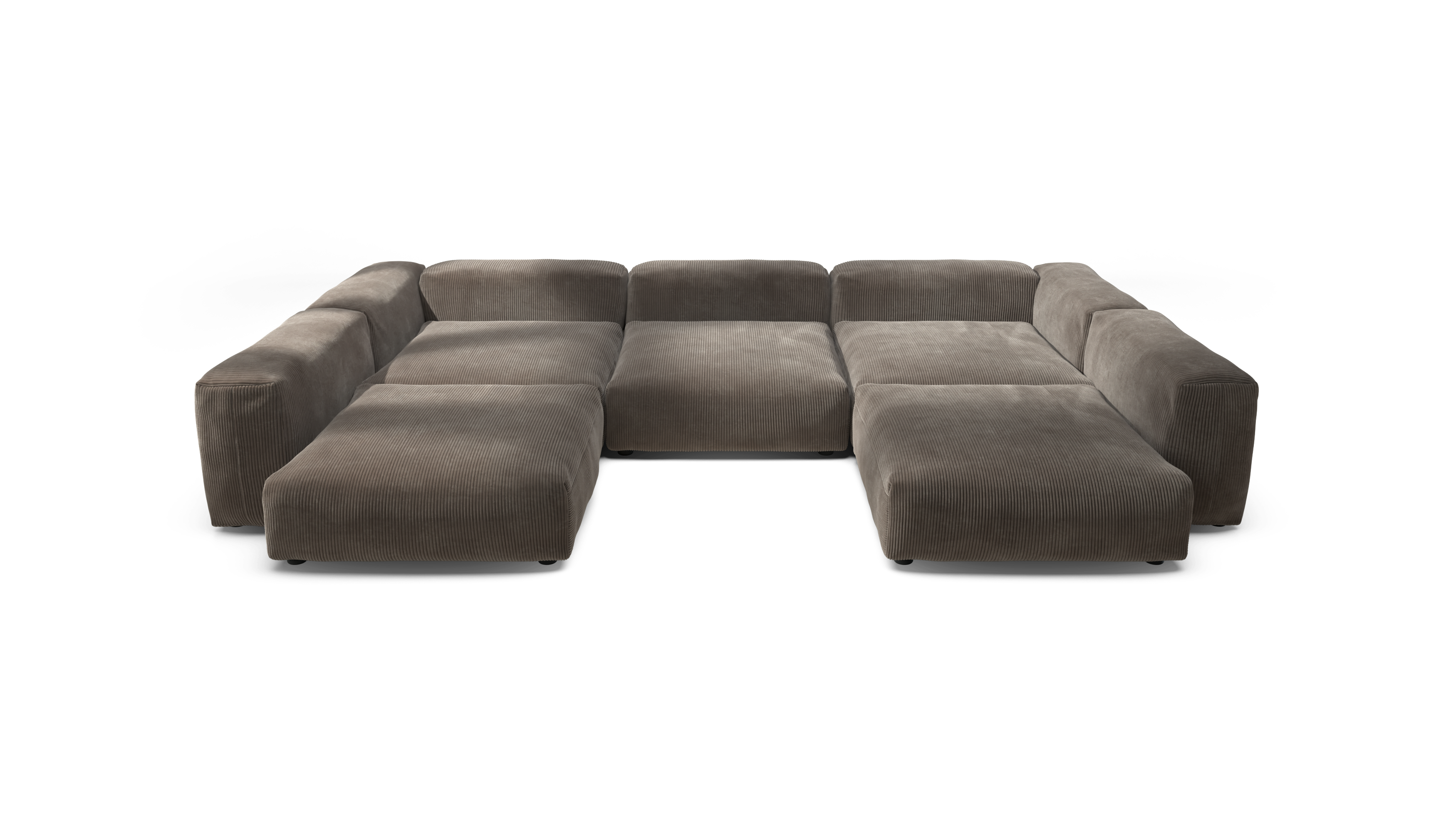 vetsak Sofa Set 06 divano angolare moka a U