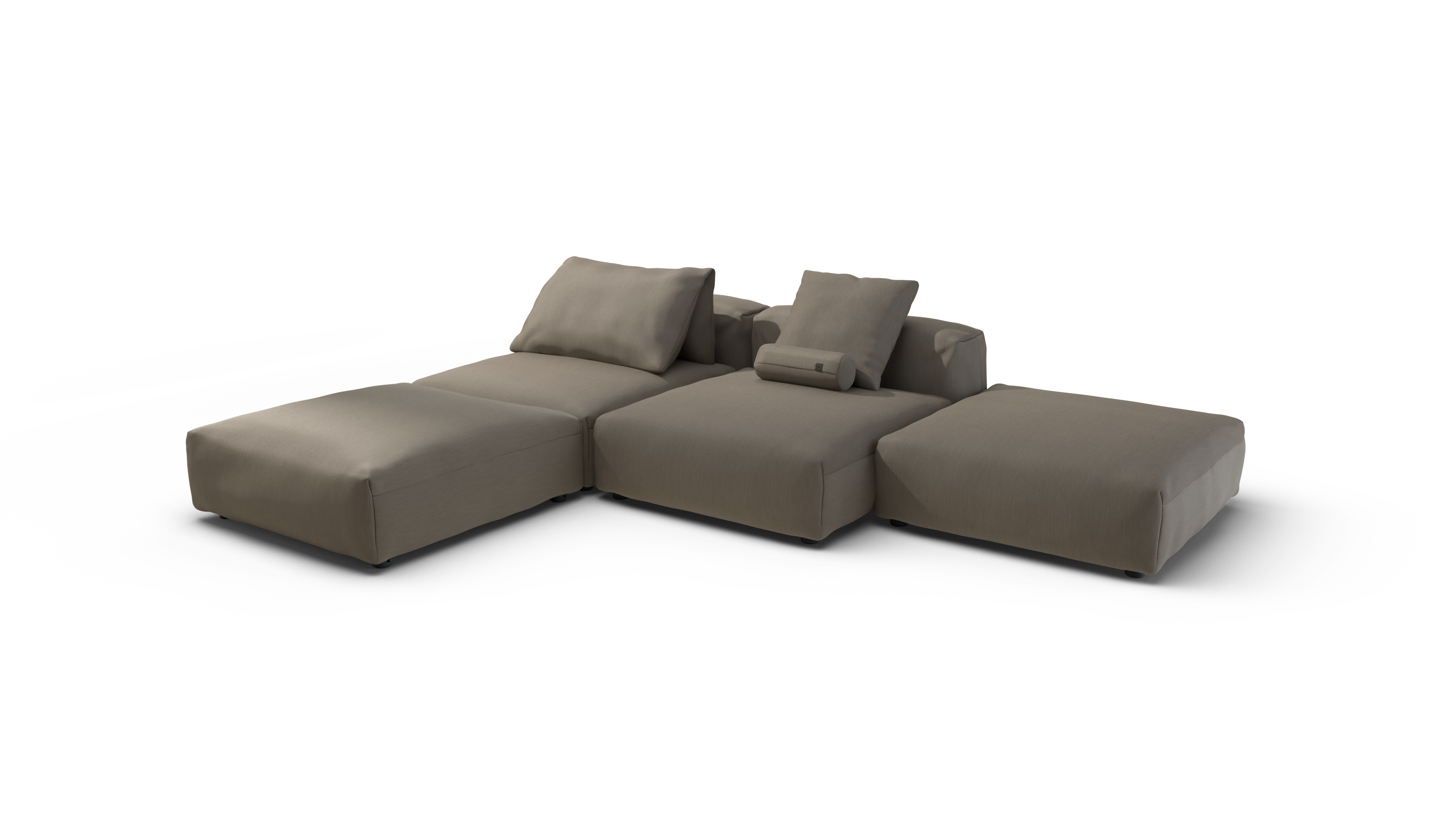 vetsak Sofa Set 08 Daybed divano esterno 6 posti driftwood