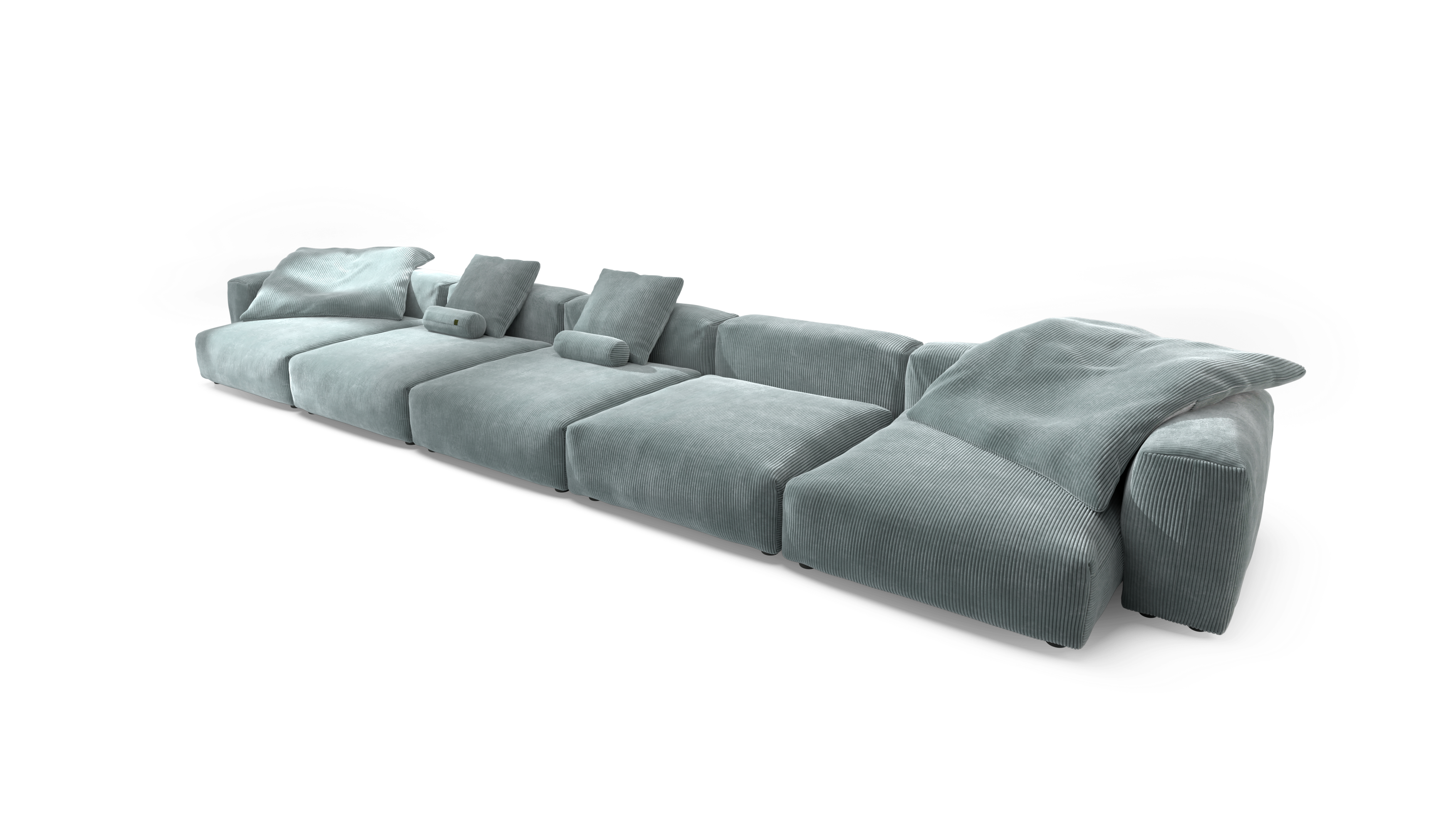 vetsak Sofa Set 06 divano menta Cord Velour a U