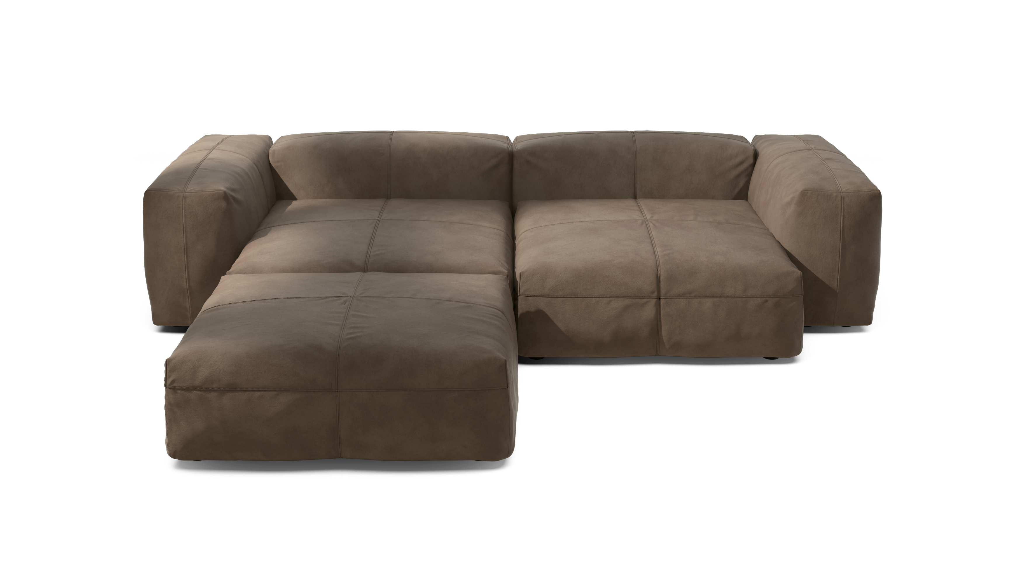 vetsak Sofa Set 03 divano 4 posti cacao pelle