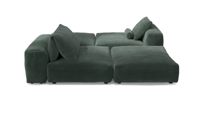 vetsak Set 08 Daybed divano modulare 6 posti verde
