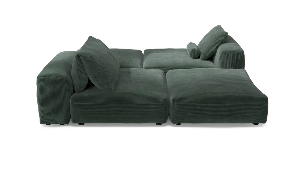 vetsak Set 08 Daybed divano modulare 6 posti verde