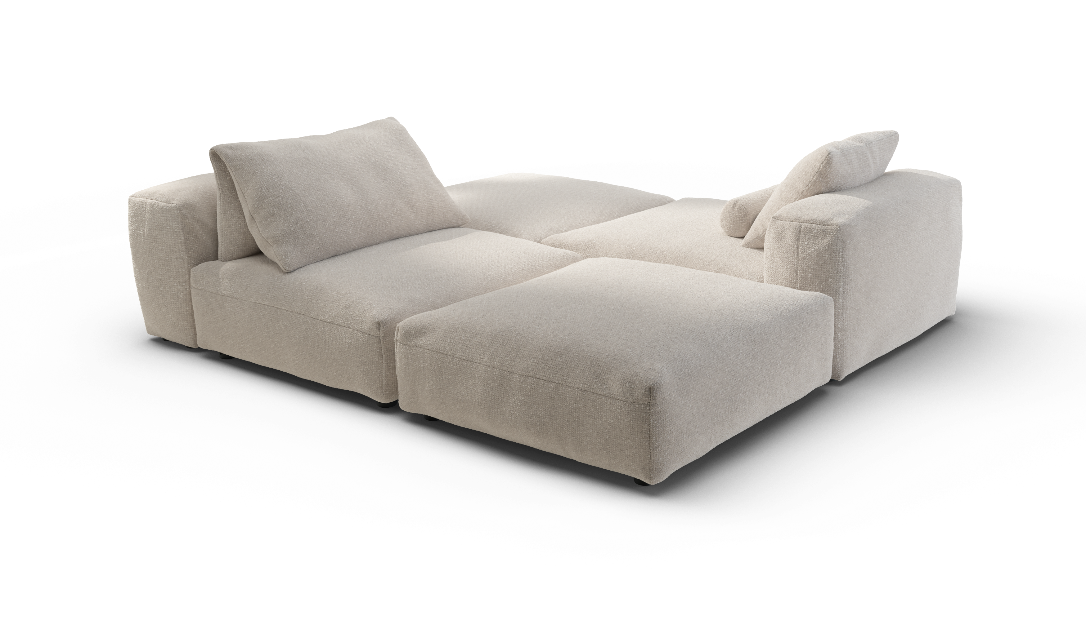 Vetsak Sofa Set 08 Daybed divano modulare Crema 210x241