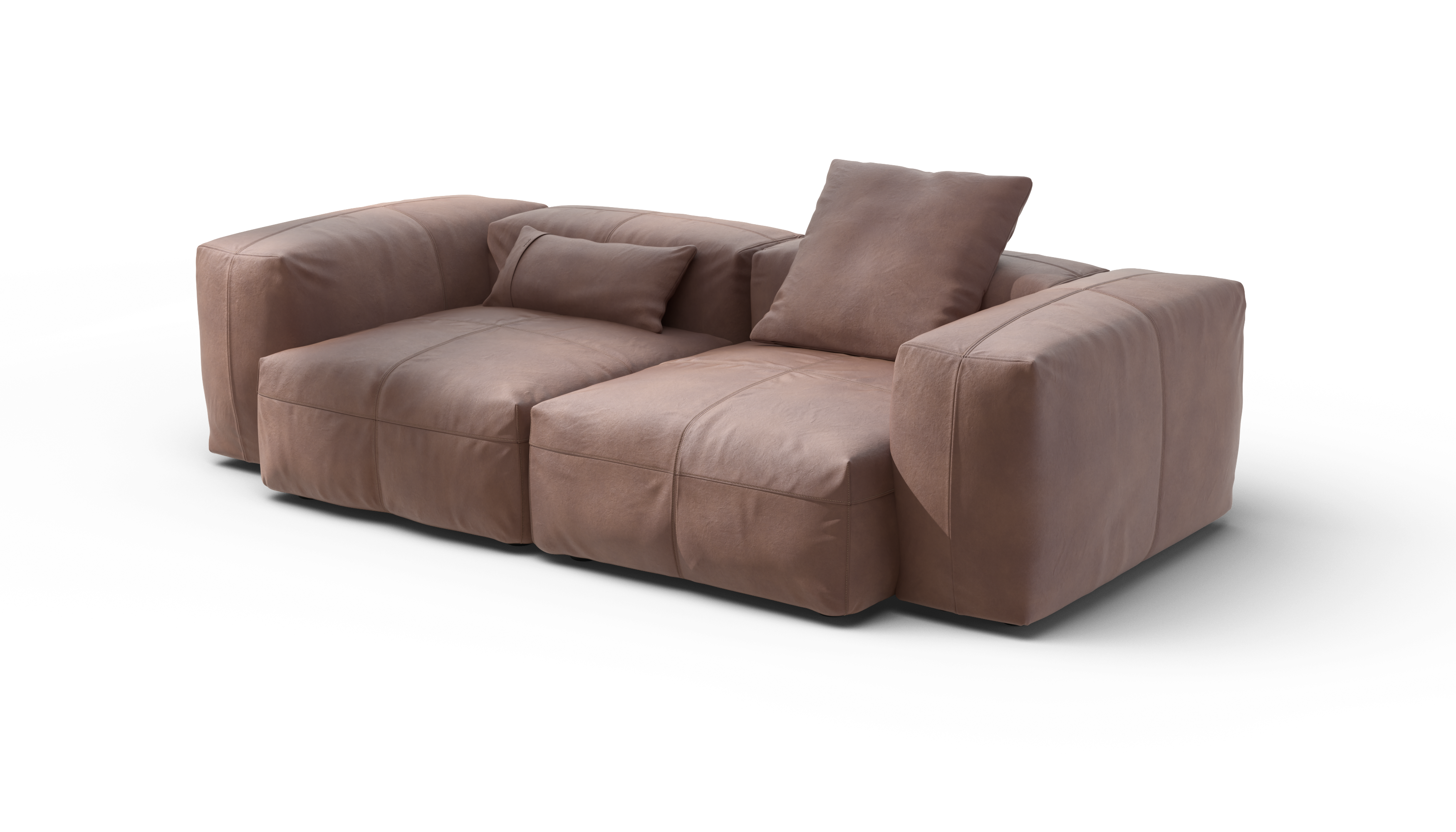 vetsak Sofa Set 02 M divano modulare 2,5 posti Stone pelle