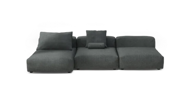 vetsak Sofa Set 04 divano modulare Pique Dark Grey 315x136