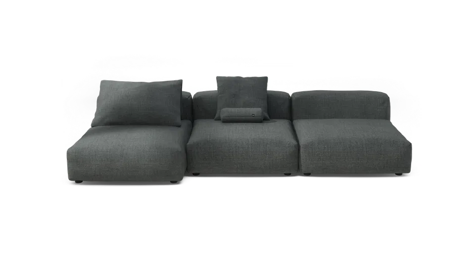 vetsak Sofa Set 04 divano modulare Pique Dark Grey 315x136
