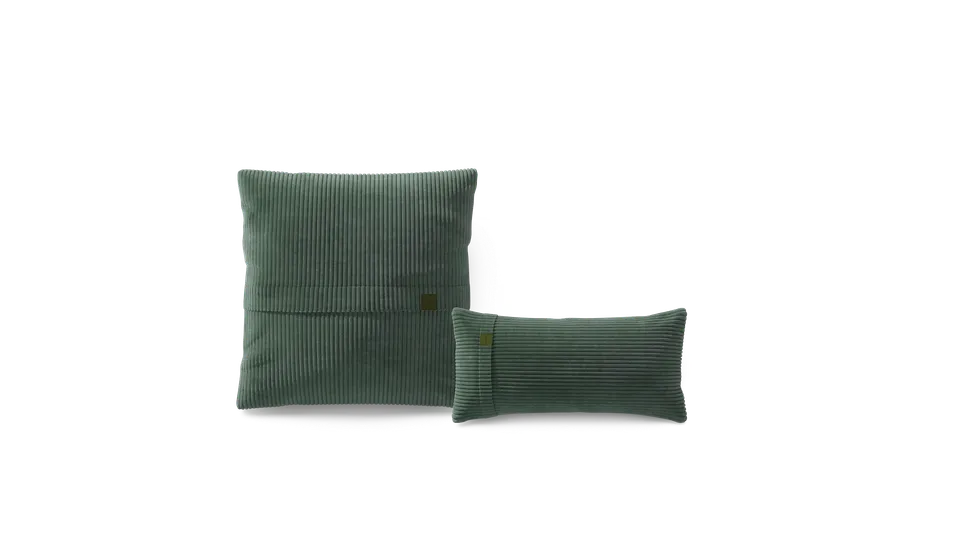 vetsak Pillow Set 1 cuscini velluto a coste hunter 2 pezzi