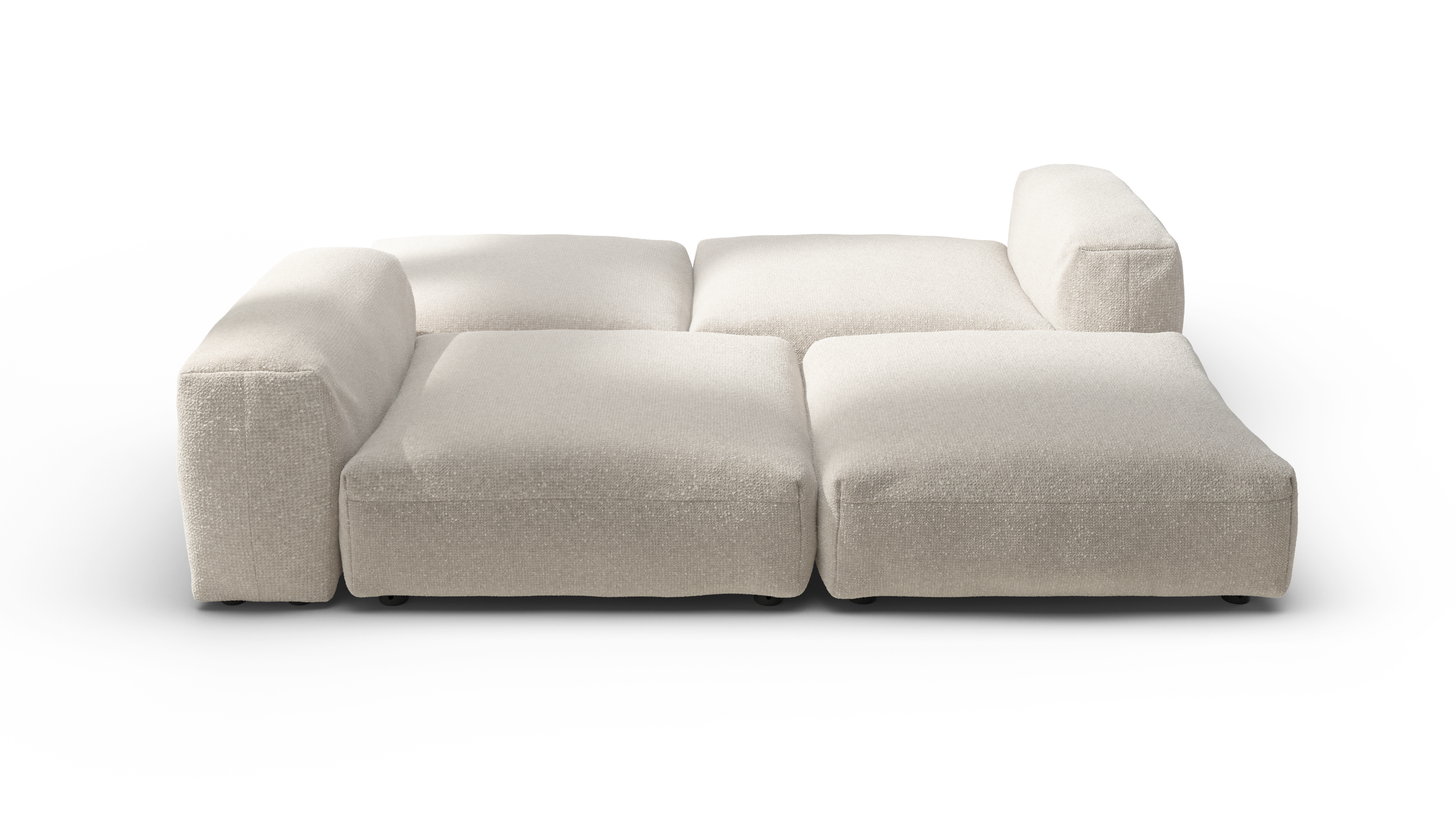 Vetsak Sofa Set 08 Daybed divano modulare Crema 210x241