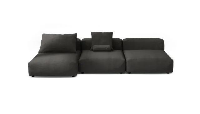 vetsak Sofa Set 04 Herringbone divano 5 posti grigio