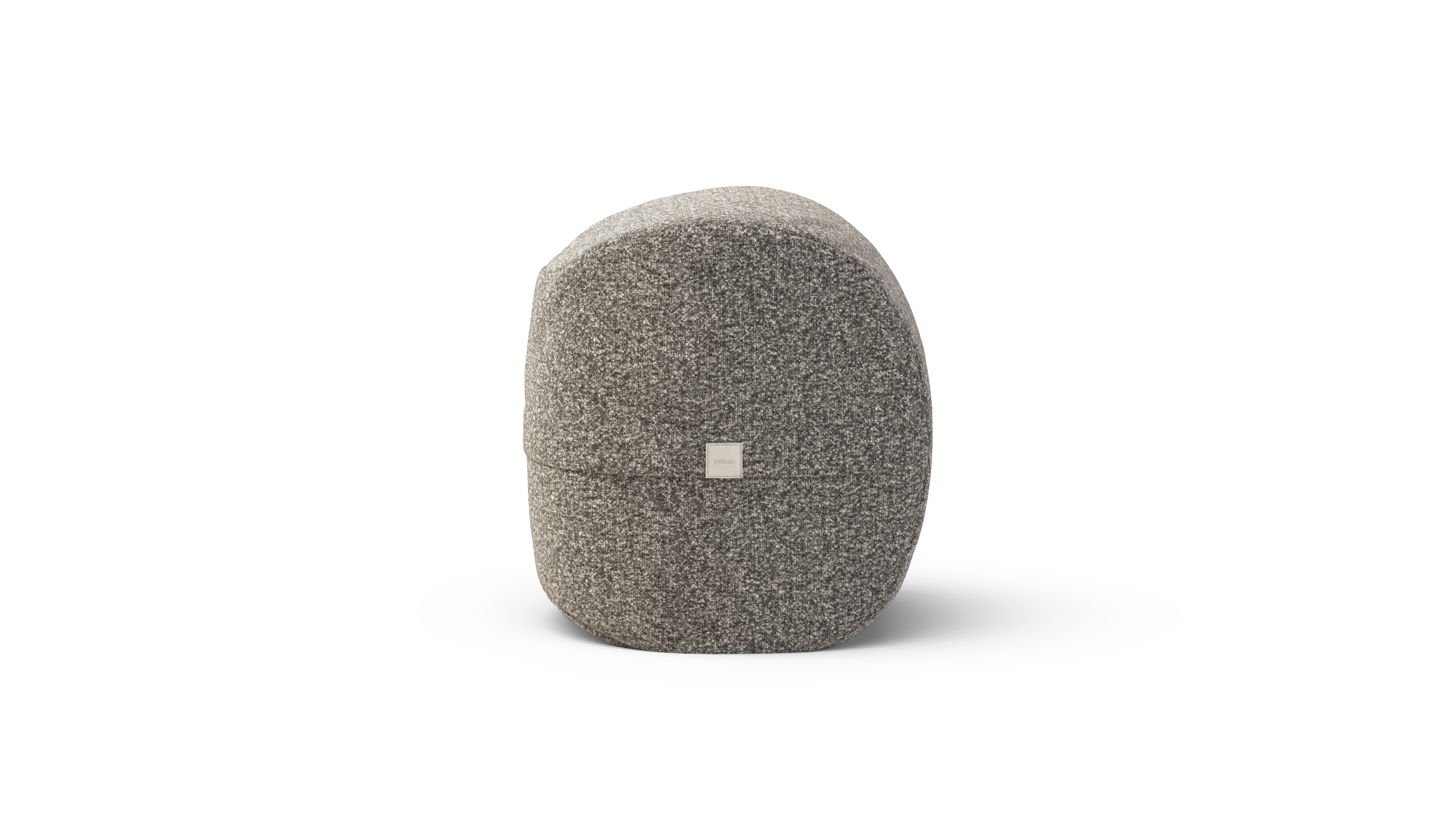 vetsak Footsak pouf platinum effetto sassolini