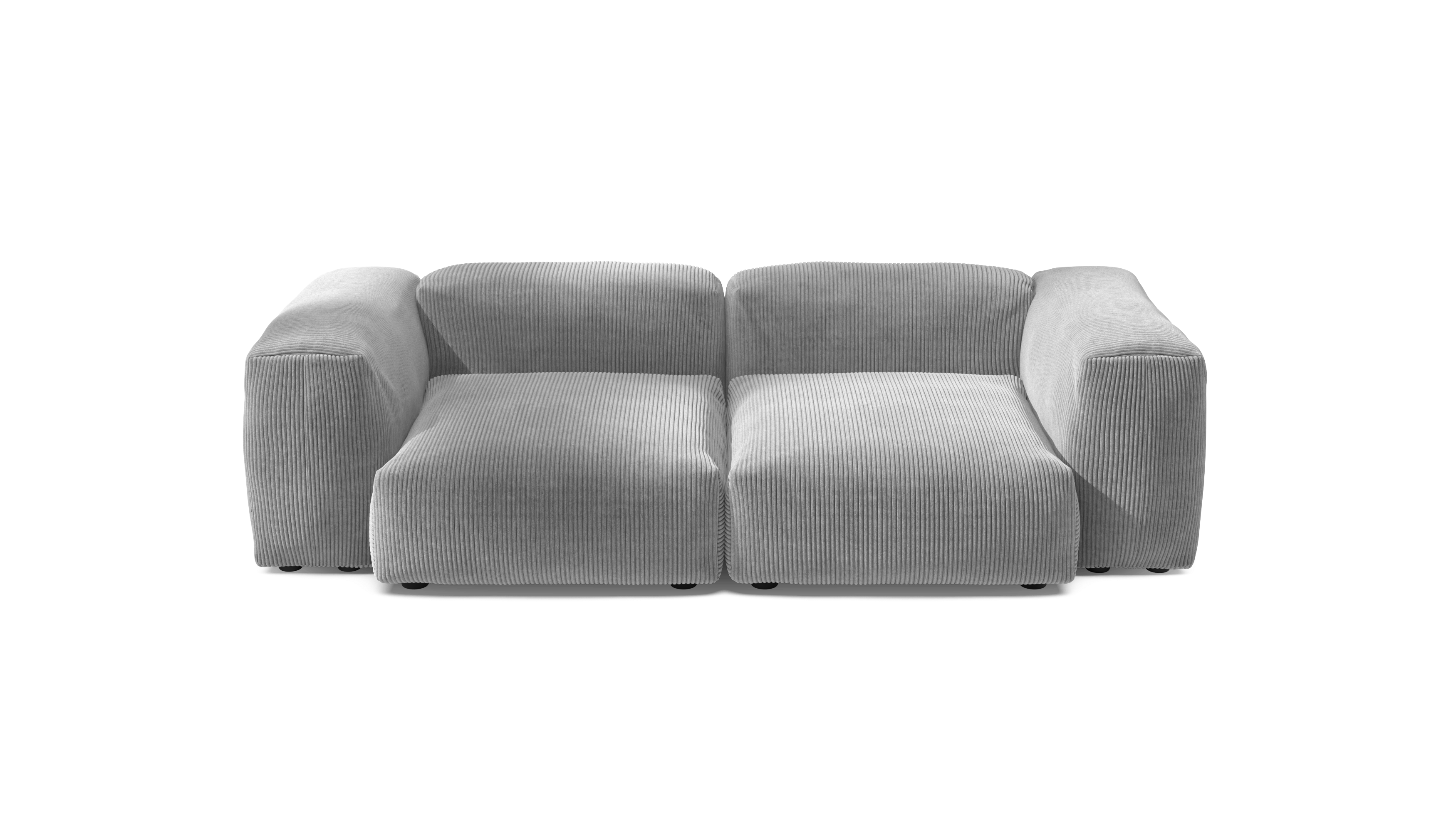 vetsak Sofa Set 02 M divano modulare velluto grigio 230x115