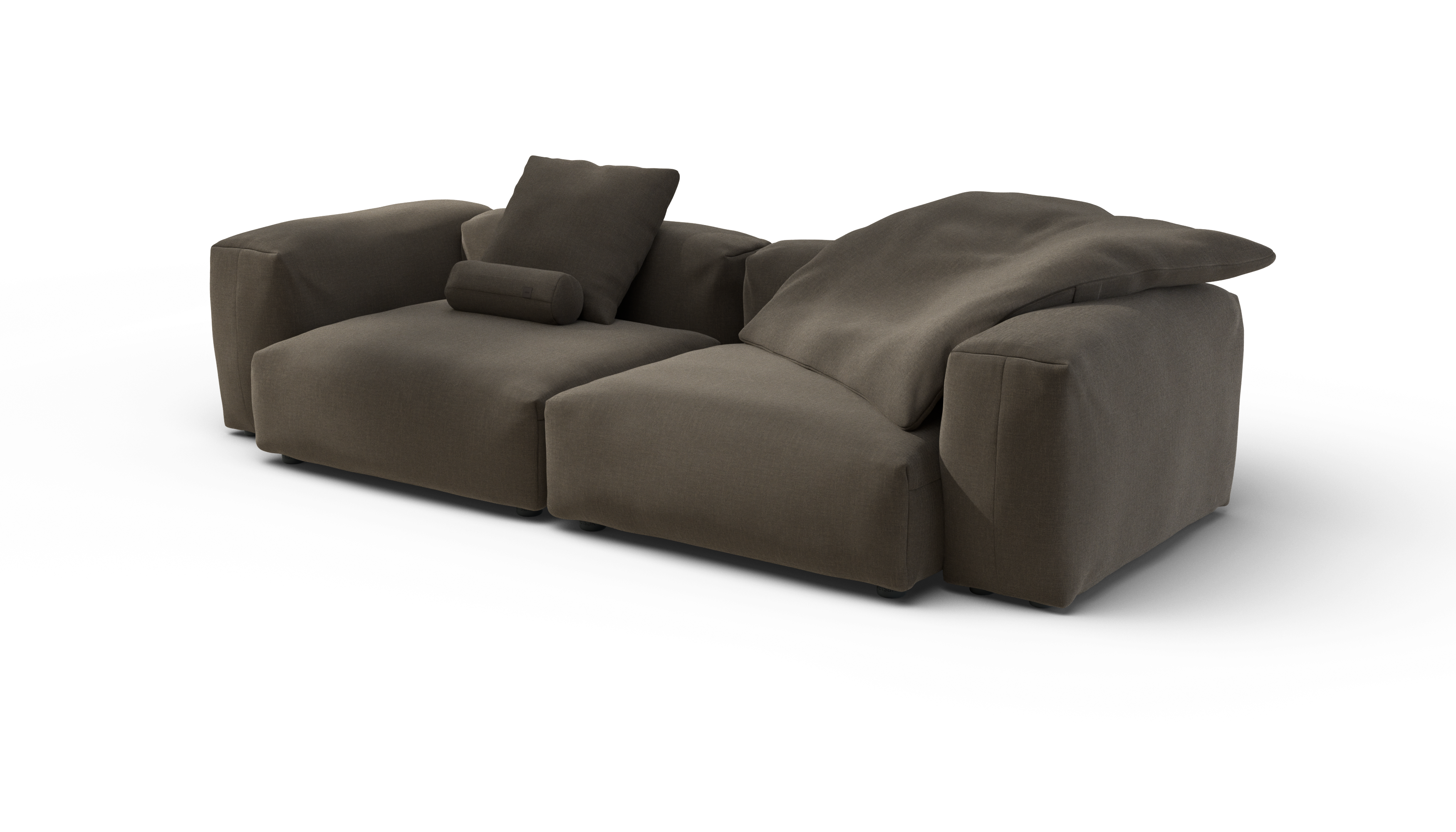 vetsak Sofa Set 02 Large divano modulare marrone