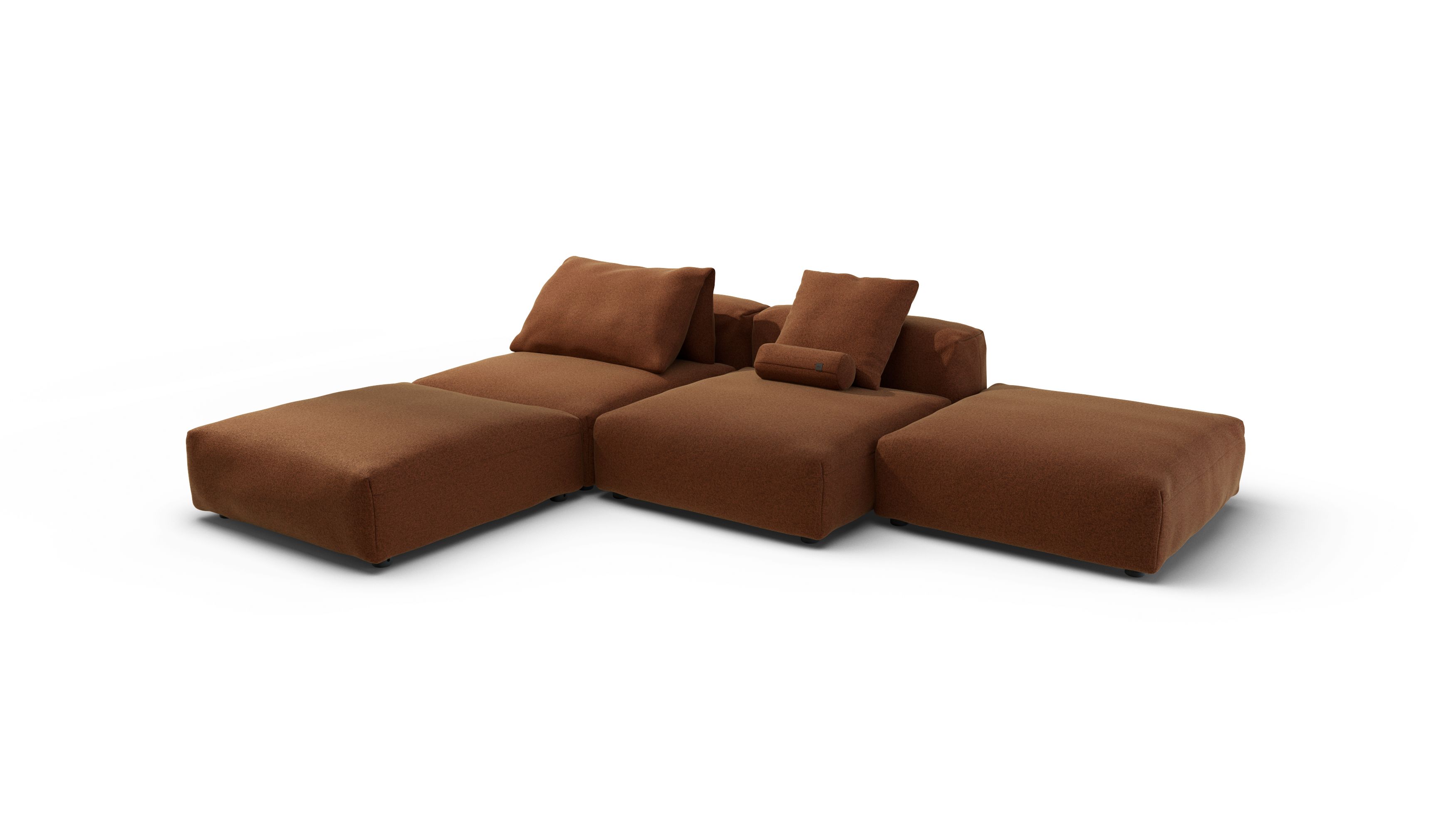 vetsak Sofa Set 08 Daybed divano outdoor Pebble Sundried 6 posti