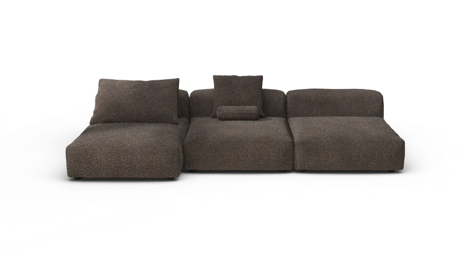 vetsak Sofa Set 04 divano modulare Nub Walnut 5 posti