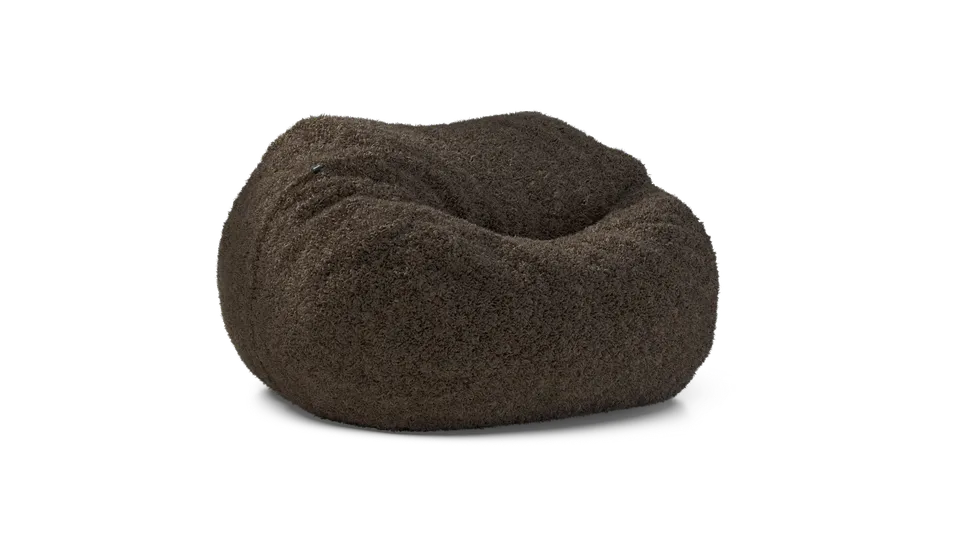 vetsak Pouf Large beanbag cacao in doodle
