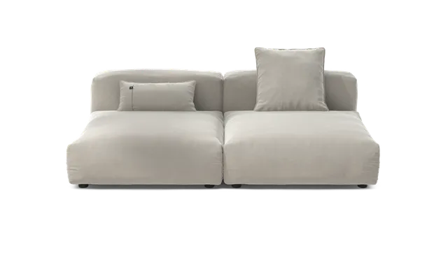 vetsak Set 01 L divano modulare argilla Suave 3,5 posti