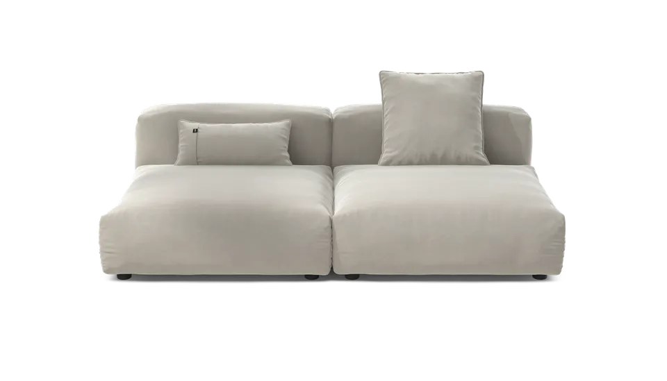vetsak Set 01 L divano modulare argilla Suave 3,5 posti