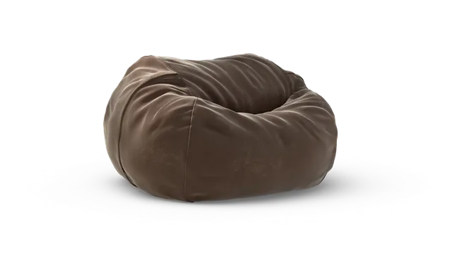 vetsak Pouf Large pouf espresso in Suave sfoderabile